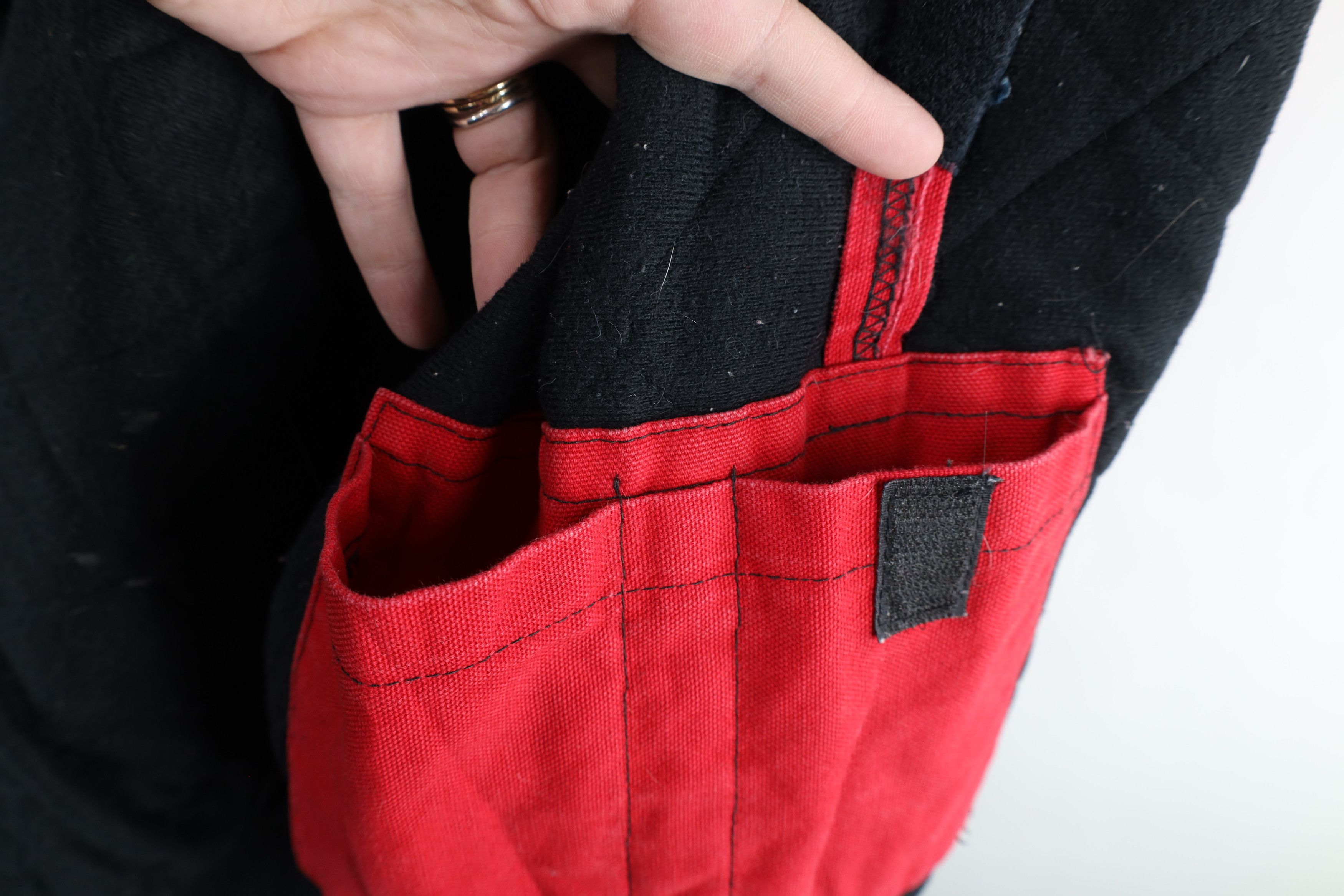 Vintage Vintage 90s Streetwear Lined Hooded Canvas Jacket Red USA Size US XL / EU 56 / 4 - 11 Thumbnail