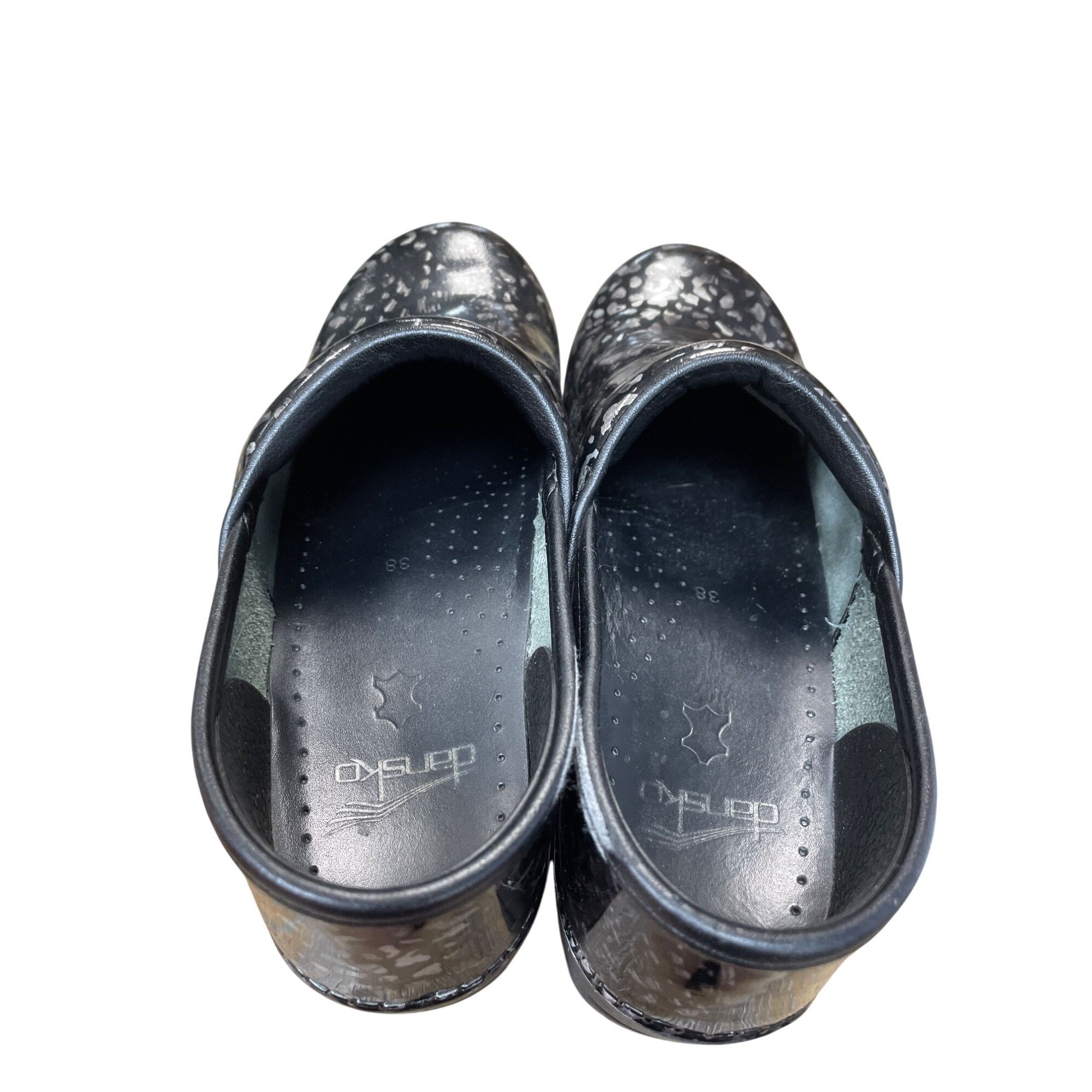 Dansko Dansko Womens black gray Professional Clogs Mules nursing sh Size US 8 / IT 38 - 9 Thumbnail