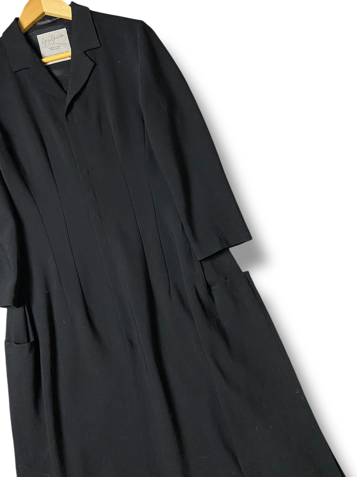 Yohji Yamamoto Vintage YOHJI YAMAMOTO Hidden Button Long Coat (130) Size XXS / US 00 / IT 34 - 6 Thumbnail