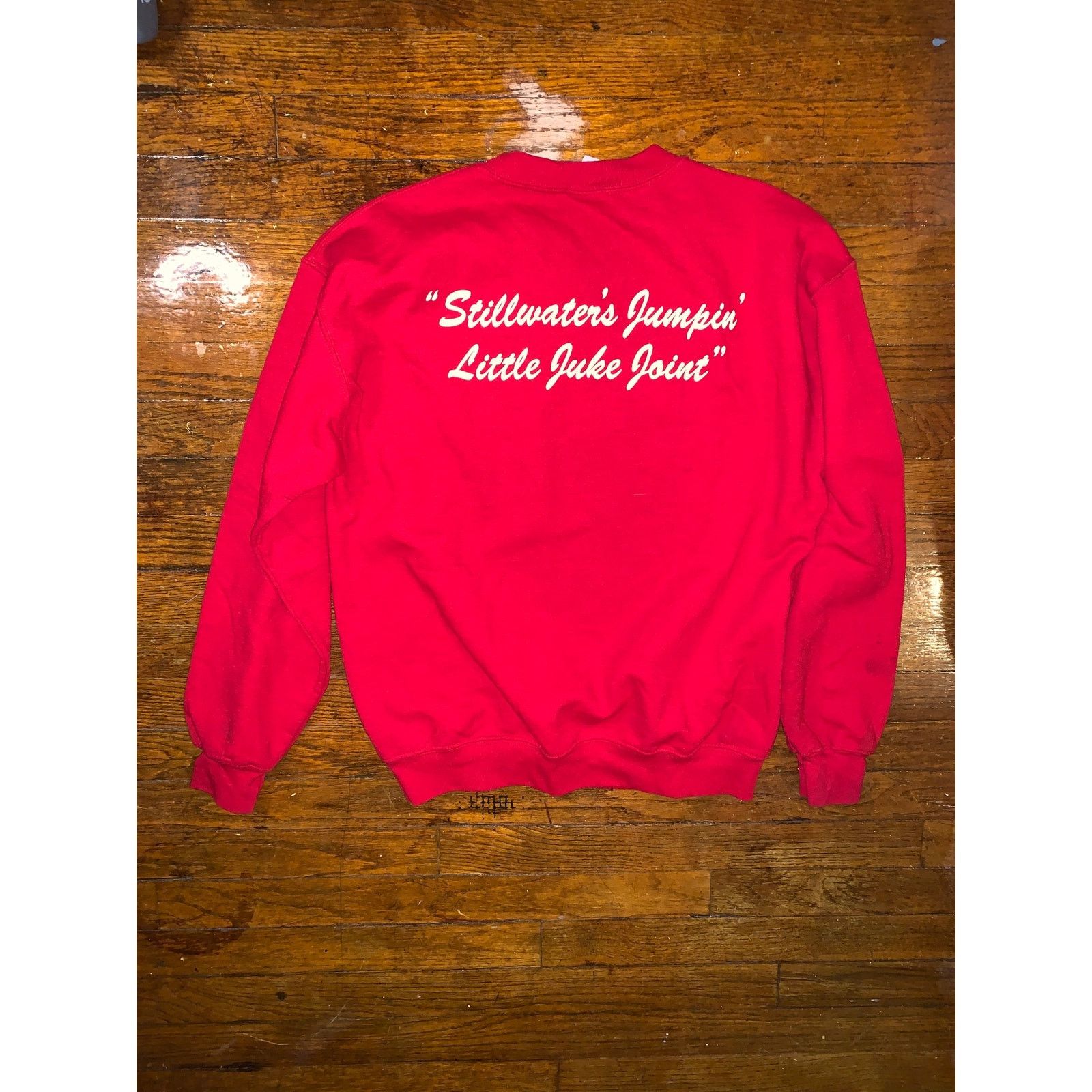 Gildan Vintage Eskimo Joes Sweatshirt Red M Stillwater OK Crewneck Size US M / EU 48-50 / 2 - 9 Thumbnail