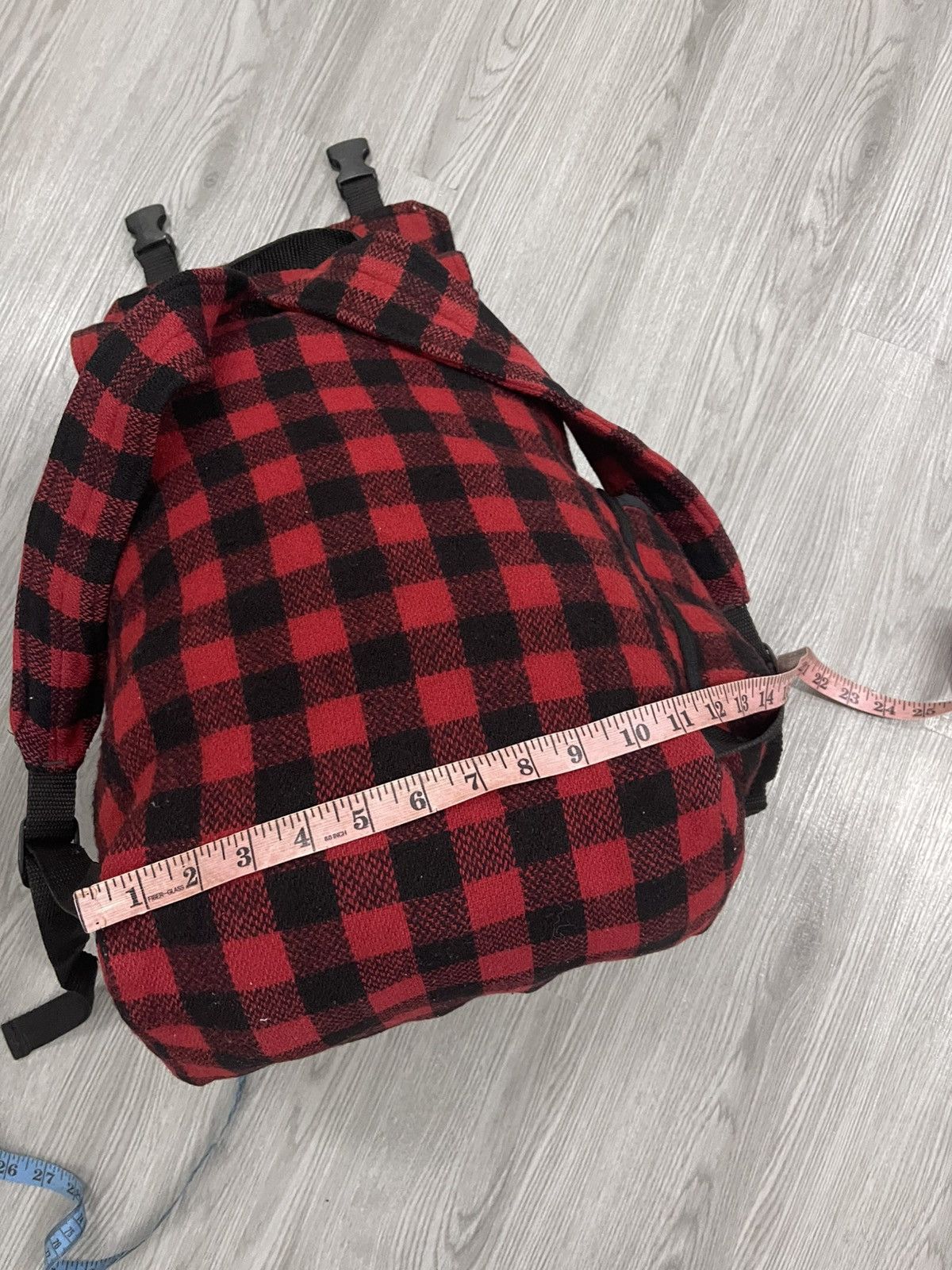 Johnson Woolen Mills Red Plaid Johnson Woolen Mill Rucksack Bagpack Size ONE SIZE - 16 Thumbnail