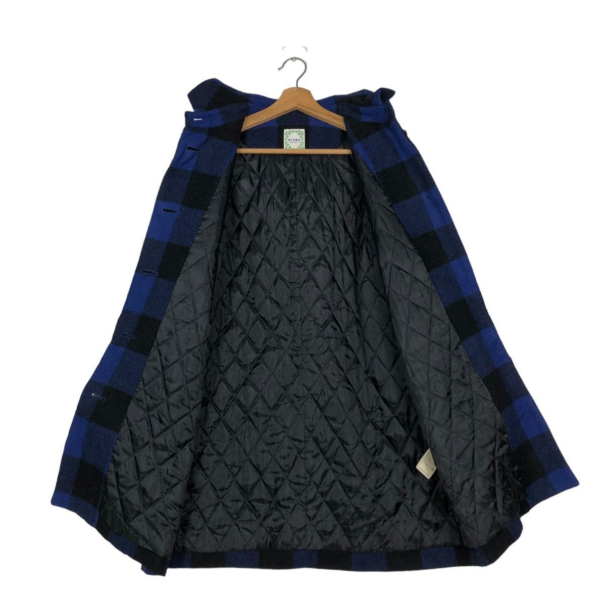 Beams Plus 🔥VINTAGE WOOL BIKER JACKET BEAMS HEART TARTAN DESIGN Size US S / EU 44-46 / 1 - 14 Thumbnail