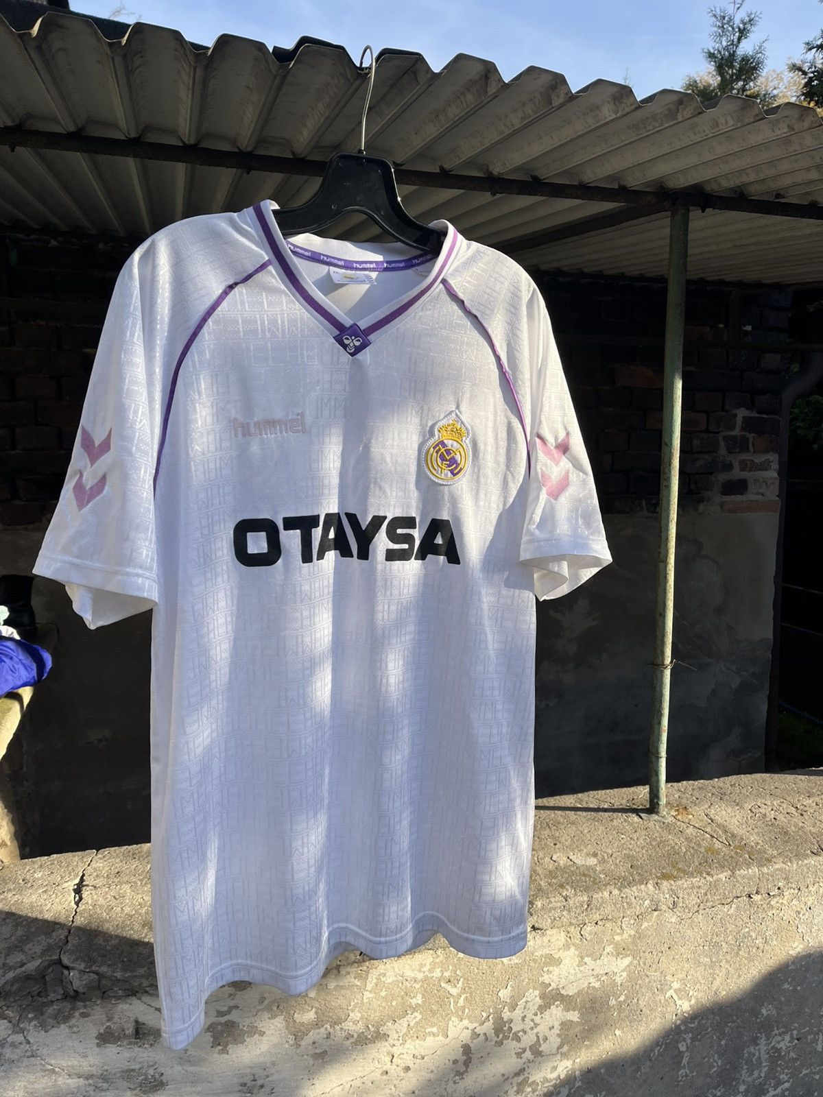 Vintage Rare Real Madrid Hummel jersey 1990-92 home bloke