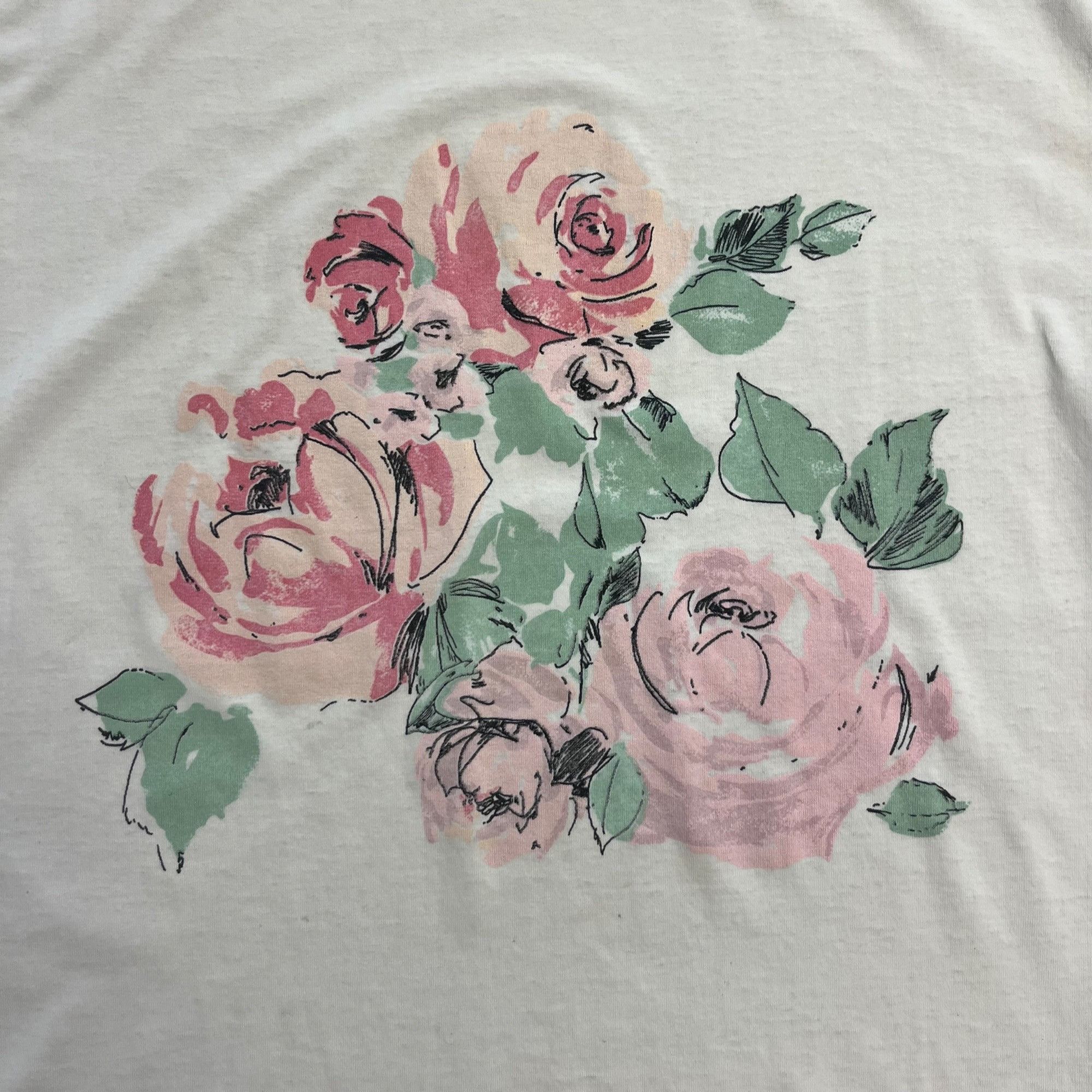 Other 2XL | Vintage Rose Flower T (Stain) Size US XXL / EU 58 / 5 - 3 Thumbnail