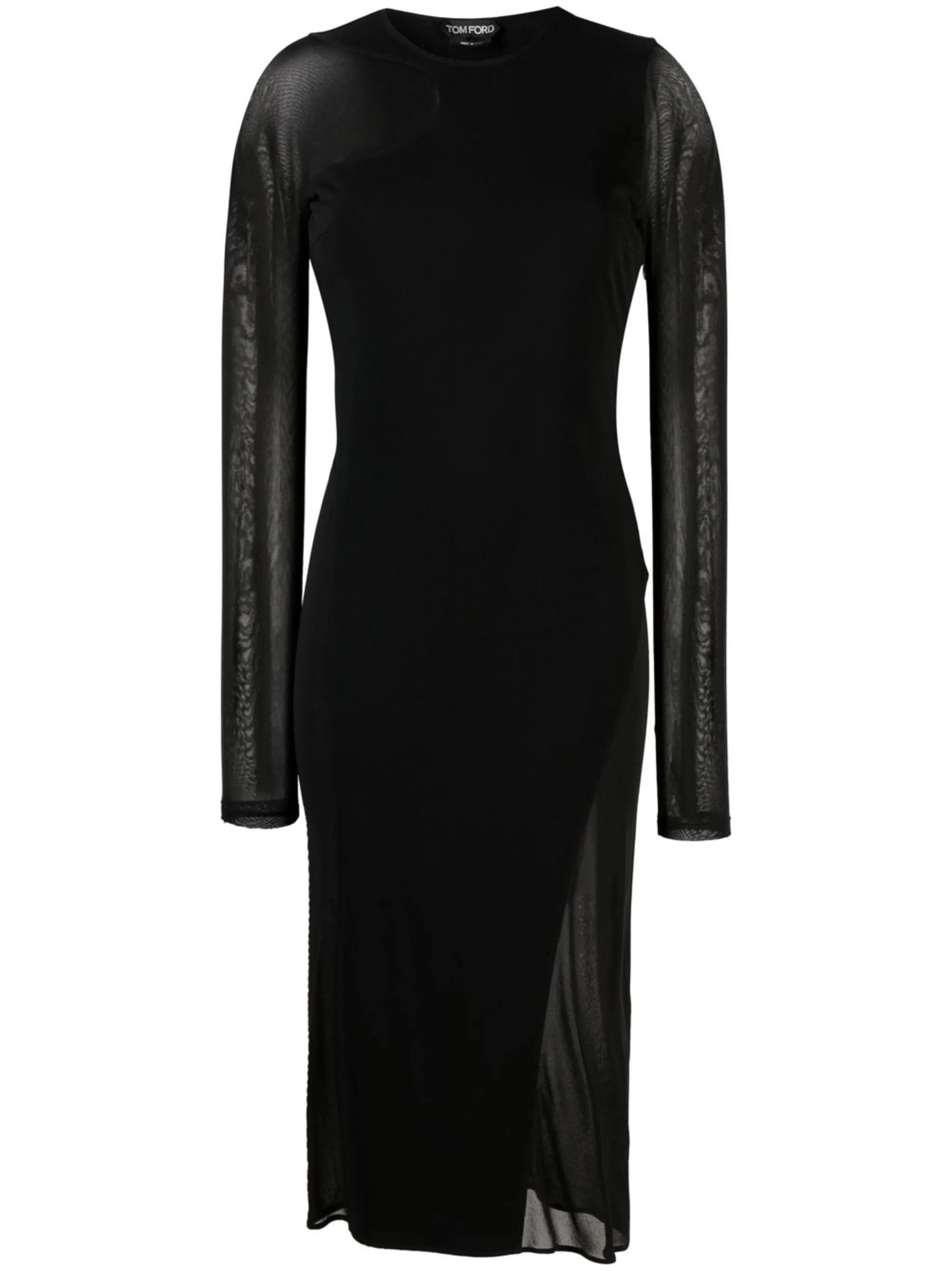 o1loc1c0924 ABJ668 Cut and Sewn Dress in Black