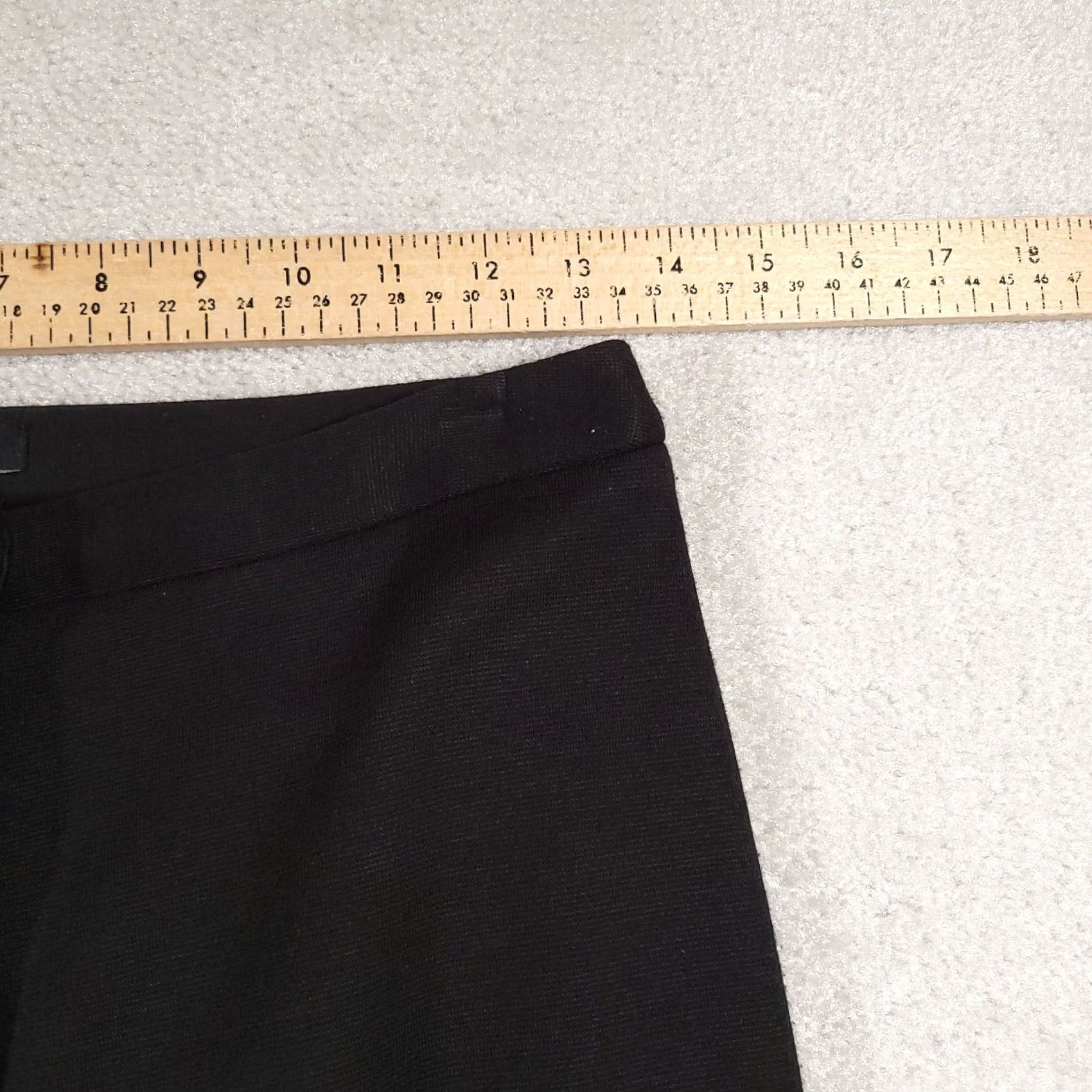 Vintage The Limited Dress Pants Women's 2 Black Mid-Rise Wool Blend Flare Hemmed Stretch Dress Pants Size 26" / US 2 / IT 38 - 6 Thumbnail
