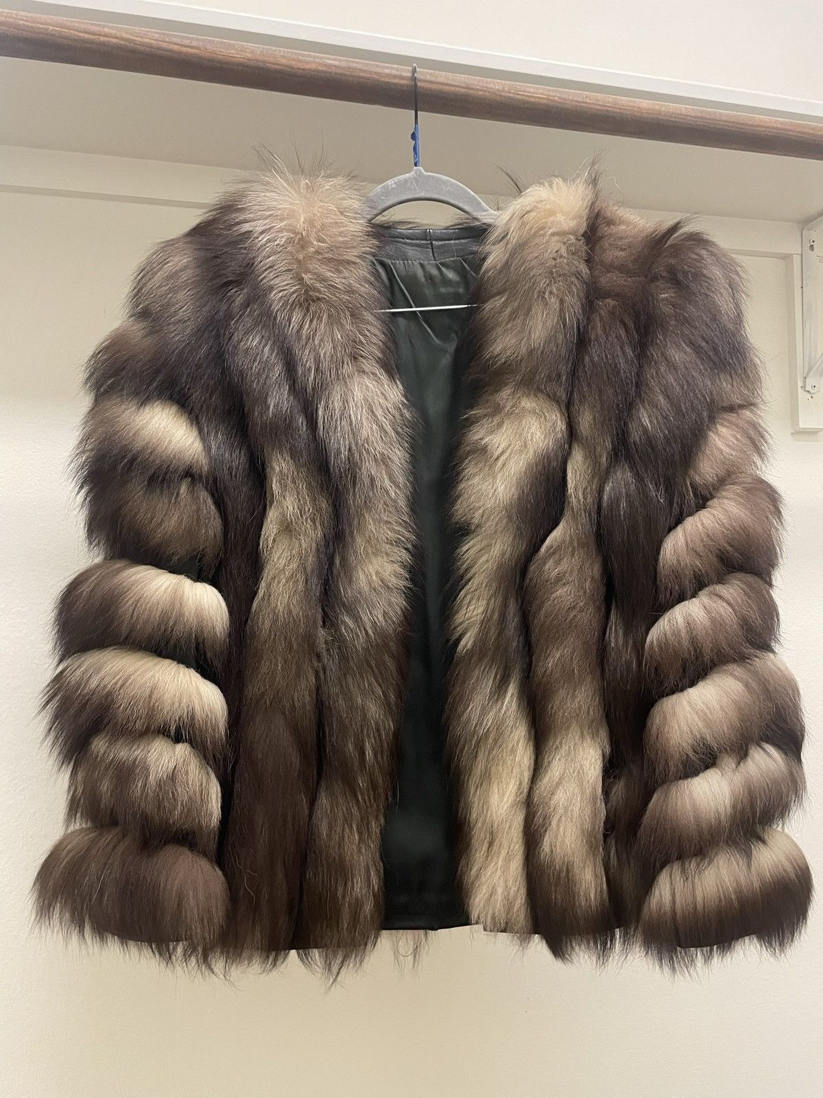 Japanese Brand × Vintage Vintage Real Fur Coat with Leather Panels Size XS / US 0-2 / IT 36-38 - 1 Thumbnail