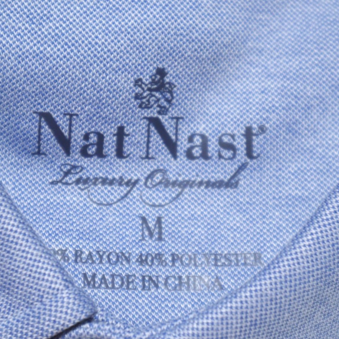 Nat Nast Nat Nast Luxury Rayon Solid Polo Shirt Cobalt Men's M Size US M / EU 48-50 / 2 - 5 Thumbnail