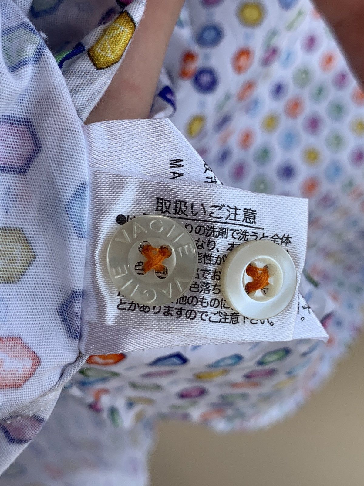 Japanese Brand Vagiie Emoji Print Long Sleeve Shirt by Leggiuno Size 50 Size US M / EU 48-50 / 2 - 13 Thumbnail