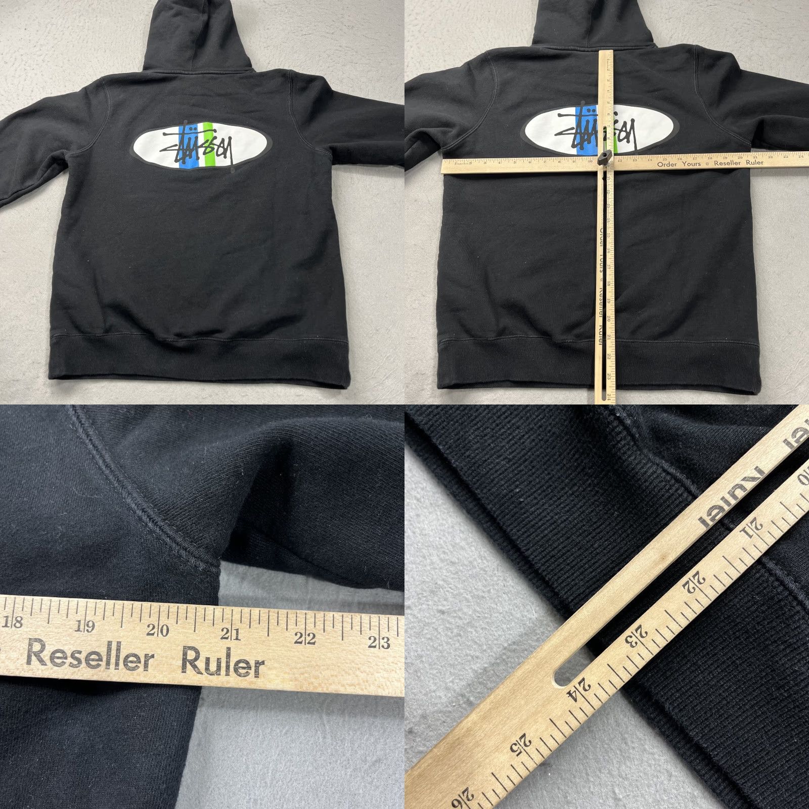 Vintage Stussy Hoodie Mens Medium Black Fleece Sweatshirt Pullover Hoodie Grunge Skateboard Pullover Sweatshirt (adjust to include only original words) Size US M / EU 48-50 / 2 - 8 Thumbnail