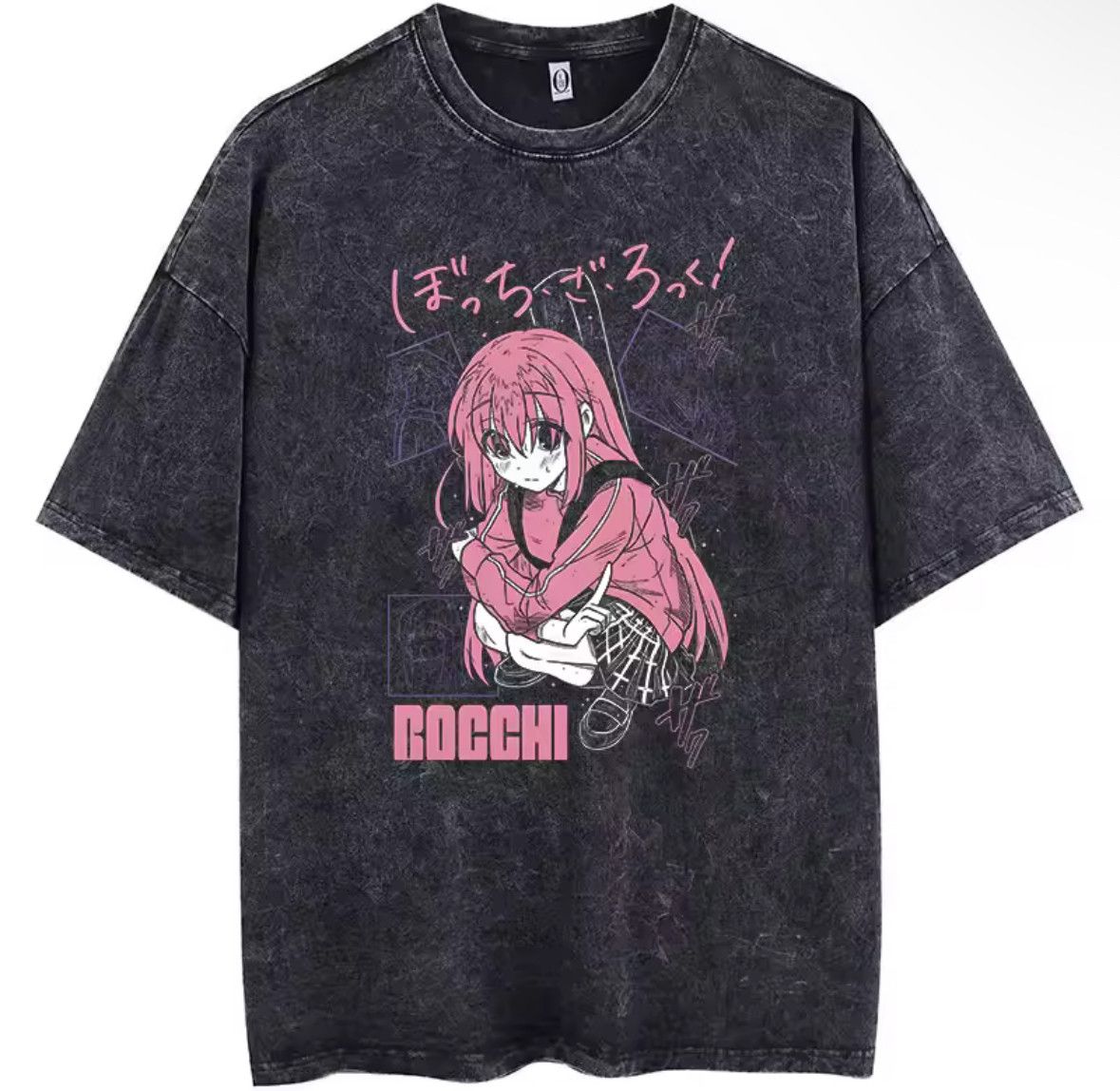 Japanese Brand Y2K Vintage Bocchi Hitori Washed Short Sleeve T-Shirt Size US L / EU 52-54 / 3 - 1 Thumbnail