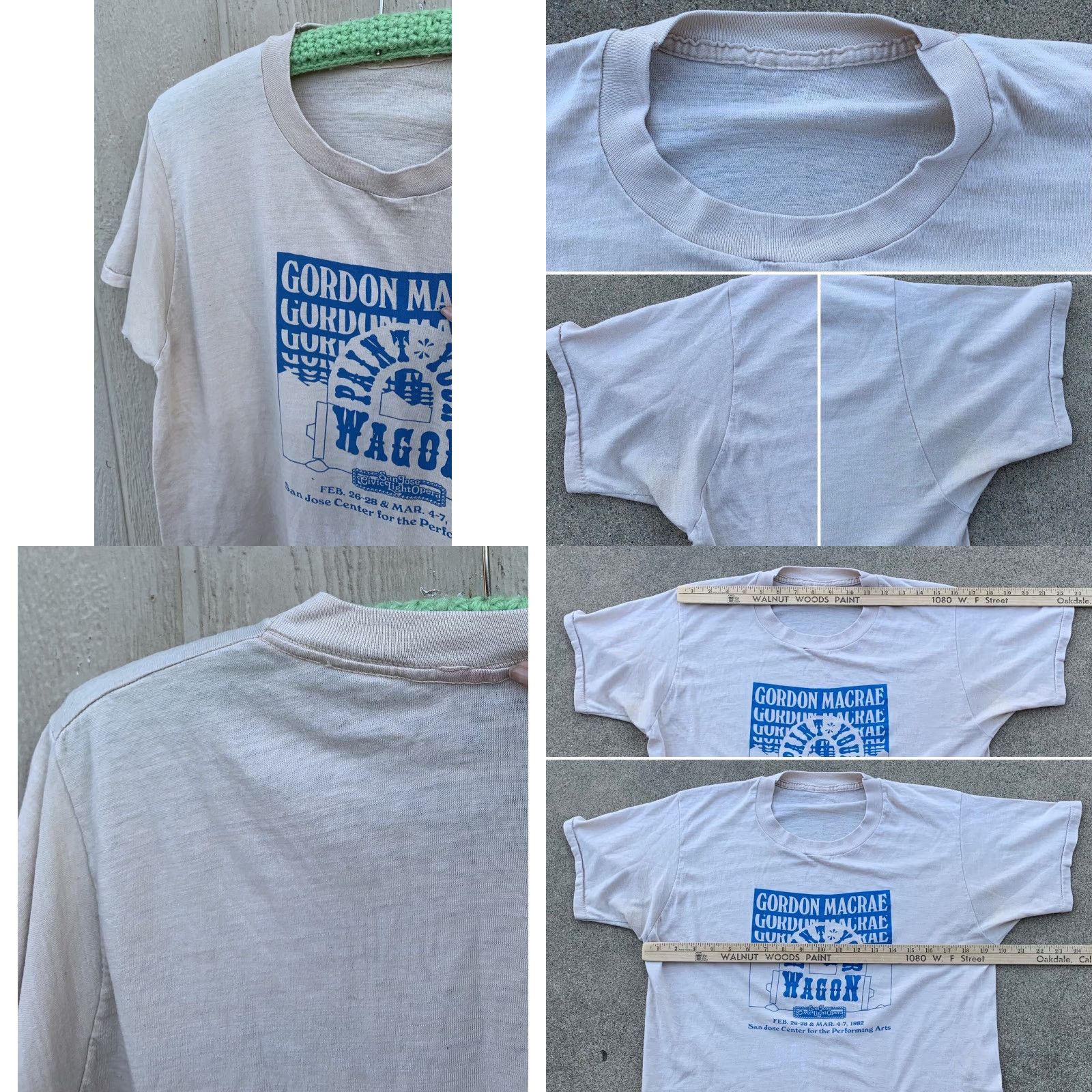 Vintage VINTAGE Gordon Macrae Paint Your Wagon San Jose Civic Light Opera 1982 t-shirt Men L Beige Graphic Tee 1980s Size US L / EU 52-54 / 3 - 8 Thumbnail