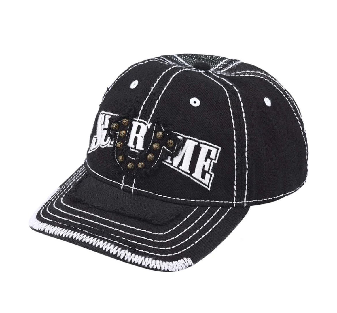 Supreme × True Religion Supreme True Religion 6-Panel Hat Black FW25 Size ONE SIZE - 2 Thumbnail