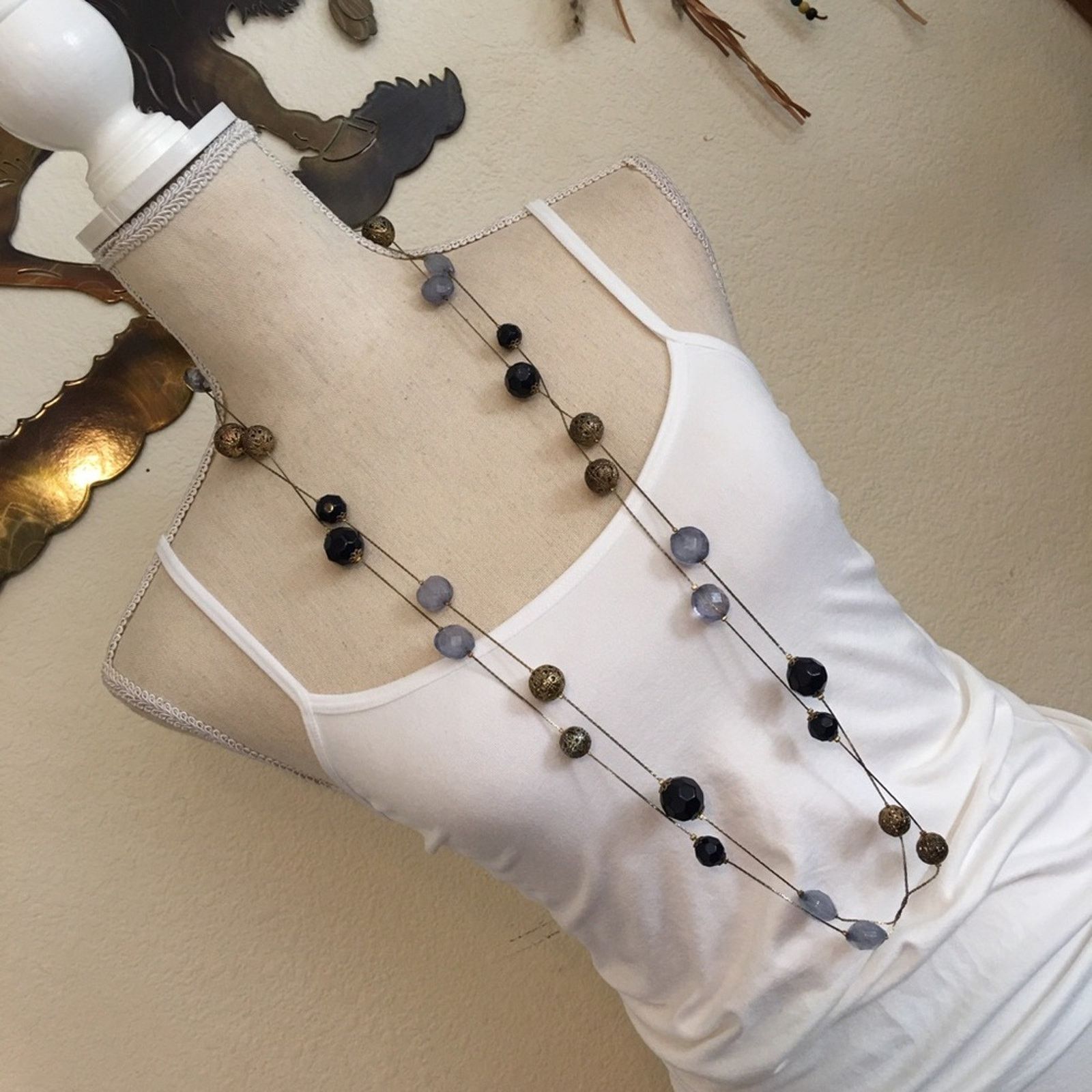 Jewelry Premier Designs long box chain & bead necklace Size ONE SIZE - 1 Thumbnail