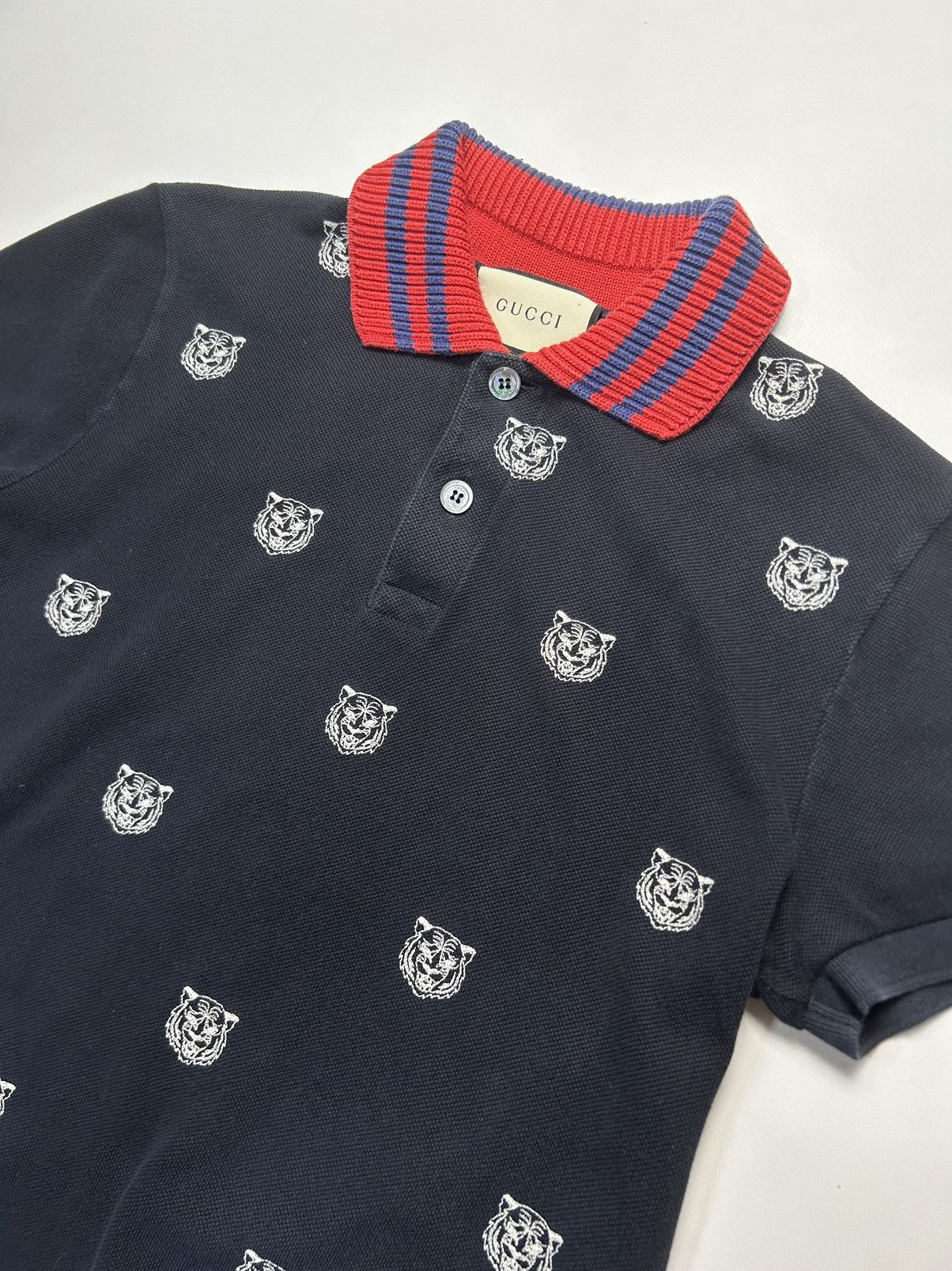 Gucci Gucci Polo Tigers Logo Shirt Size US XS / EU 42 / 0 - 1 Thumbnail