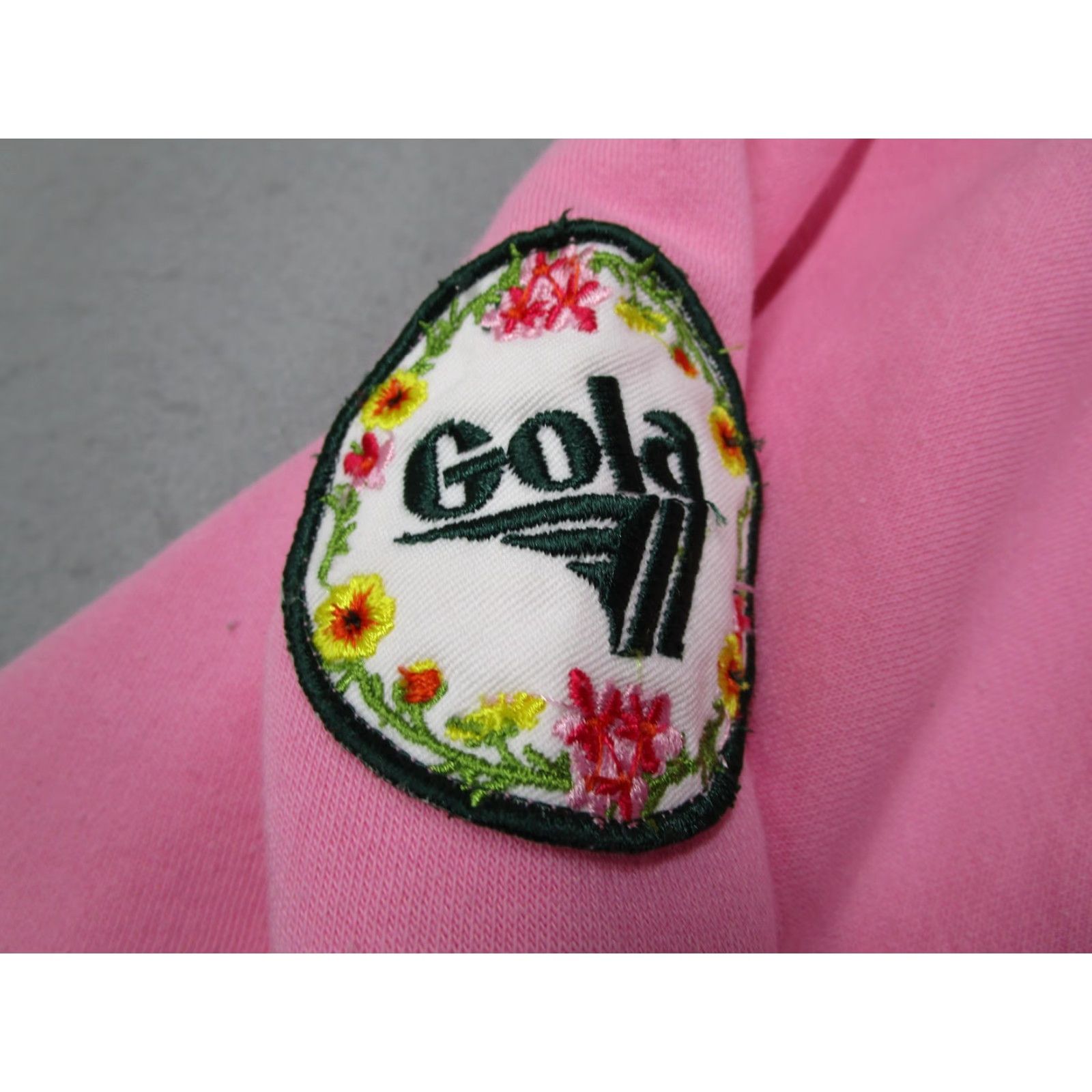 Gola Gola x Anthropologie Sweatshirt Womens Small Pink Cropped Crewneck Floral Patch Size S / US 4 / IT 40 - 4 Thumbnail