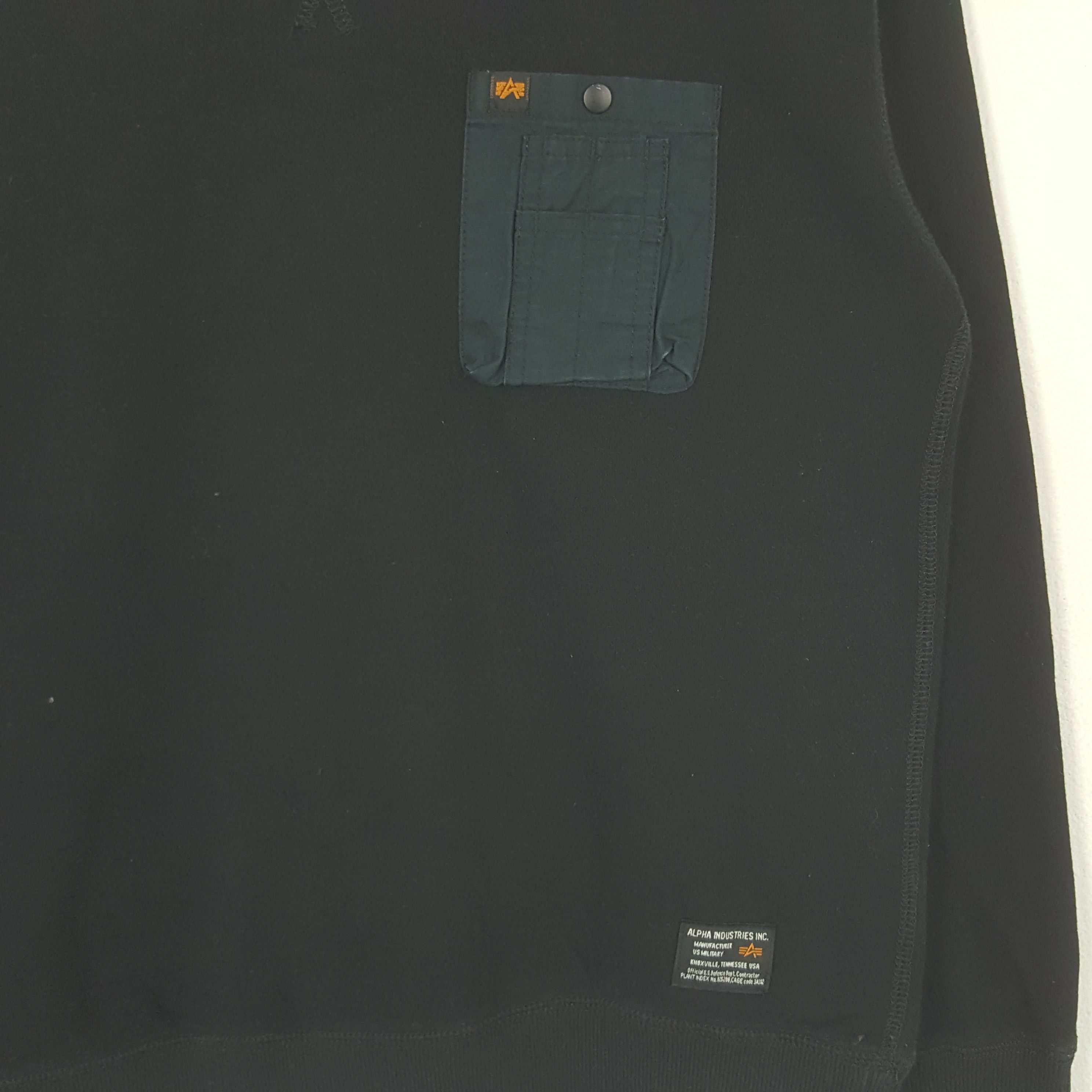 Alpha Industries × Vintage Vintage Alpha Industries Punk Style Sweatshirt C289N16 Size US M / EU 48-50 / 2 - 4 Thumbnail