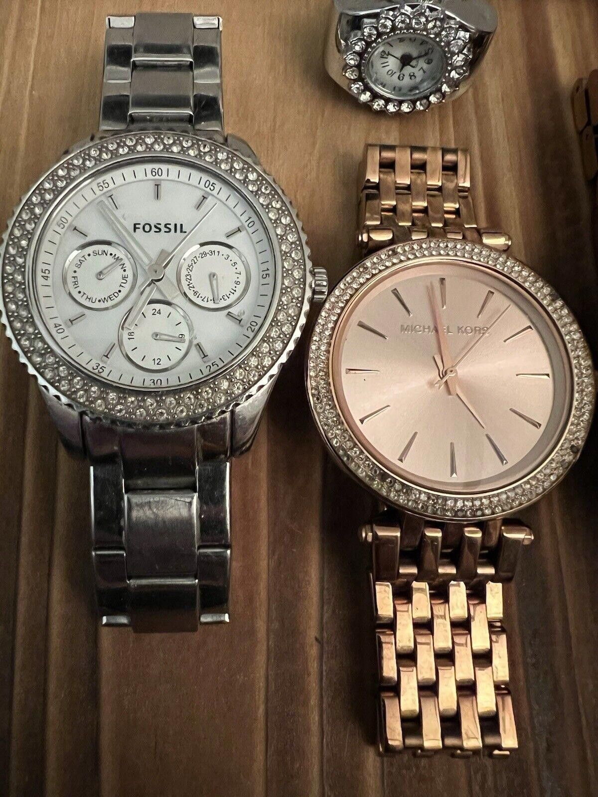 Fossil Ladies Watch Lot 8 MK, Fossil, Guess, Misc Size ONE SIZE - 4 Thumbnail