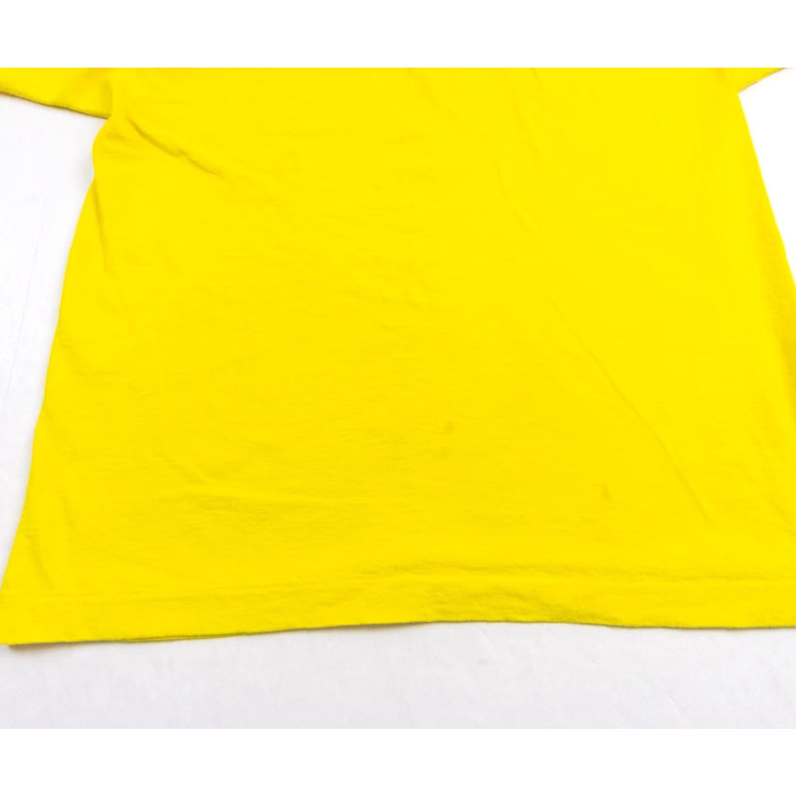 Fruit Of The Loom VINTAGE Fruit of the Loom T-Shirt Womens XL Yellow Solid 90s Crew Neck Short Sleeve Size XL / US 12-14 / IT 48-50 - 3 Thumbnail