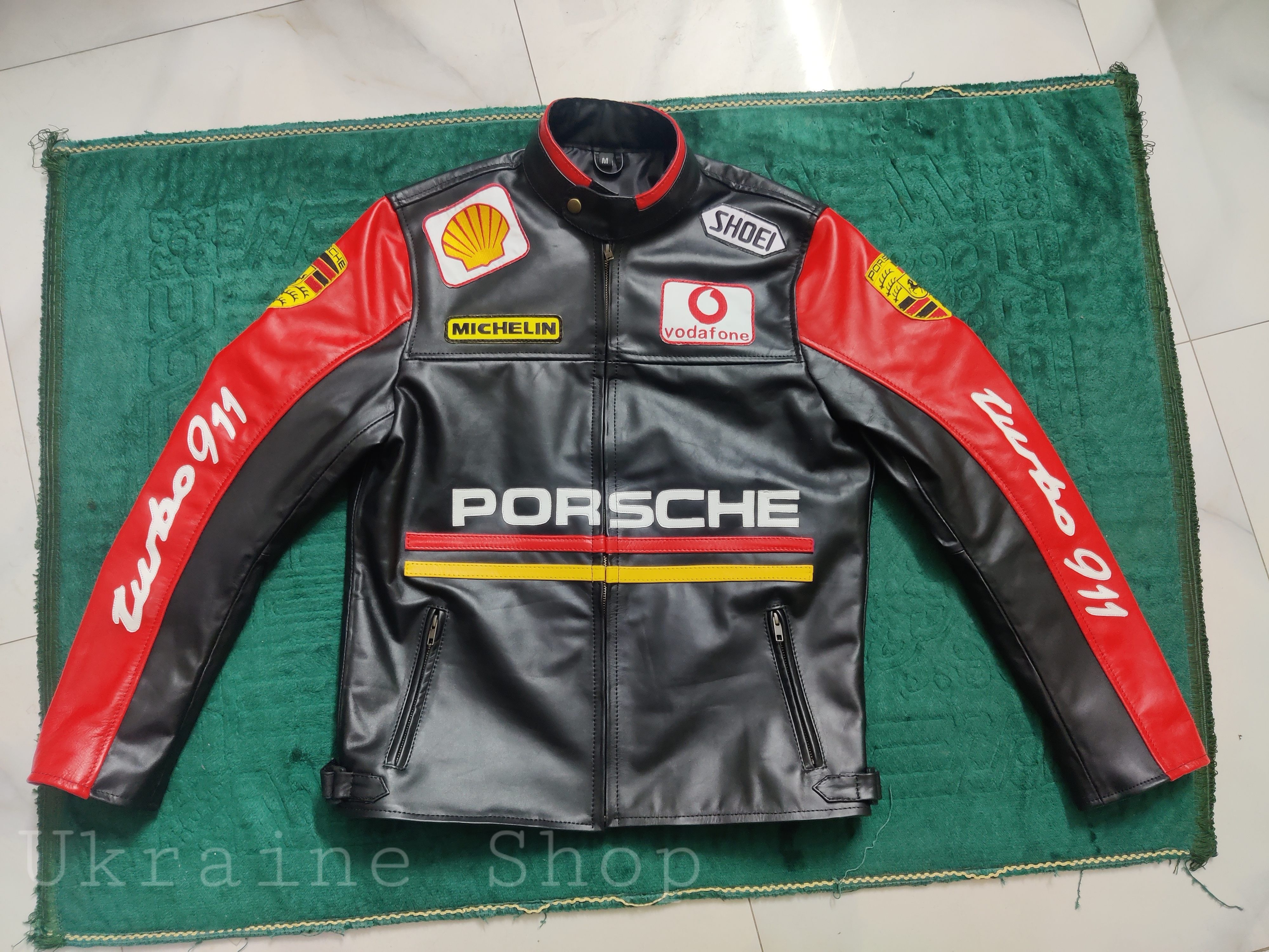 Other Porsche Rare Vintage Leather Jacket Size US M / EU 48-50 / 2 - 1 Thumbnail