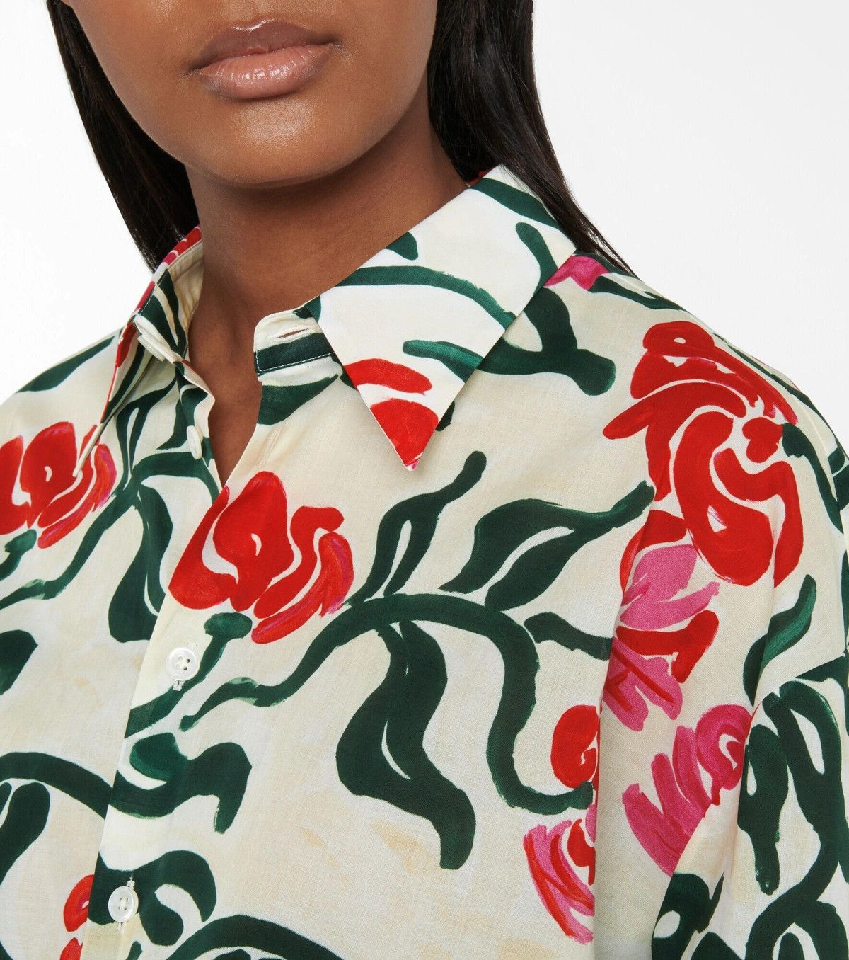 Marni o1y1125 Floral Shirt in Multicolor Size XS / US 0-2 / IT 36-38 - 2 Thumbnail