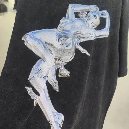 Other Retro Style Robot Girl Print T-shirt Size US L / EU 52-54 / 3 - 2 Thumbnail