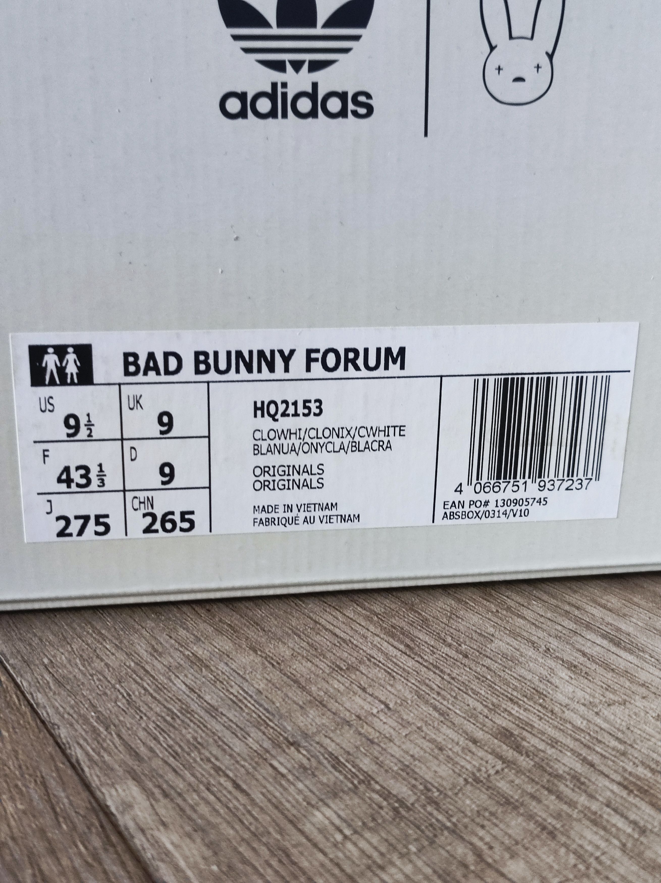 Adidas × Bad Bunch NYC Bad Bunny × Adidas Last Forum Buckle Low Size US 9.5 / EU 42-43 - 4 Thumbnail