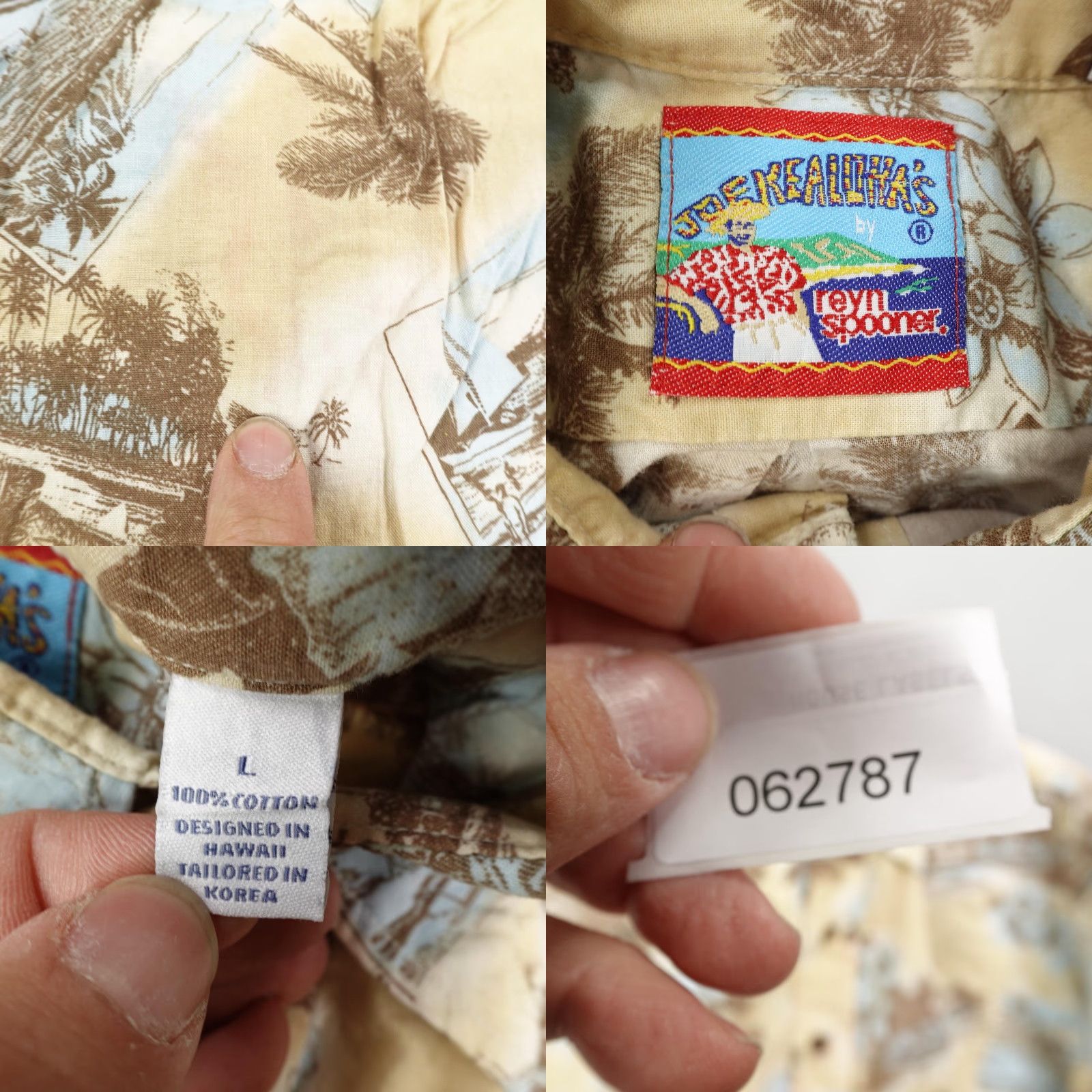 Reyn Spooner VINTAGE Reyn Spooner Shirt Men's Large Short Sleeve Hawaiian Floral Aloha Beach Tropical Cotton Collared Button-Up All Seasons Size US L / EU 52-54 / 3 - 8 Thumbnail