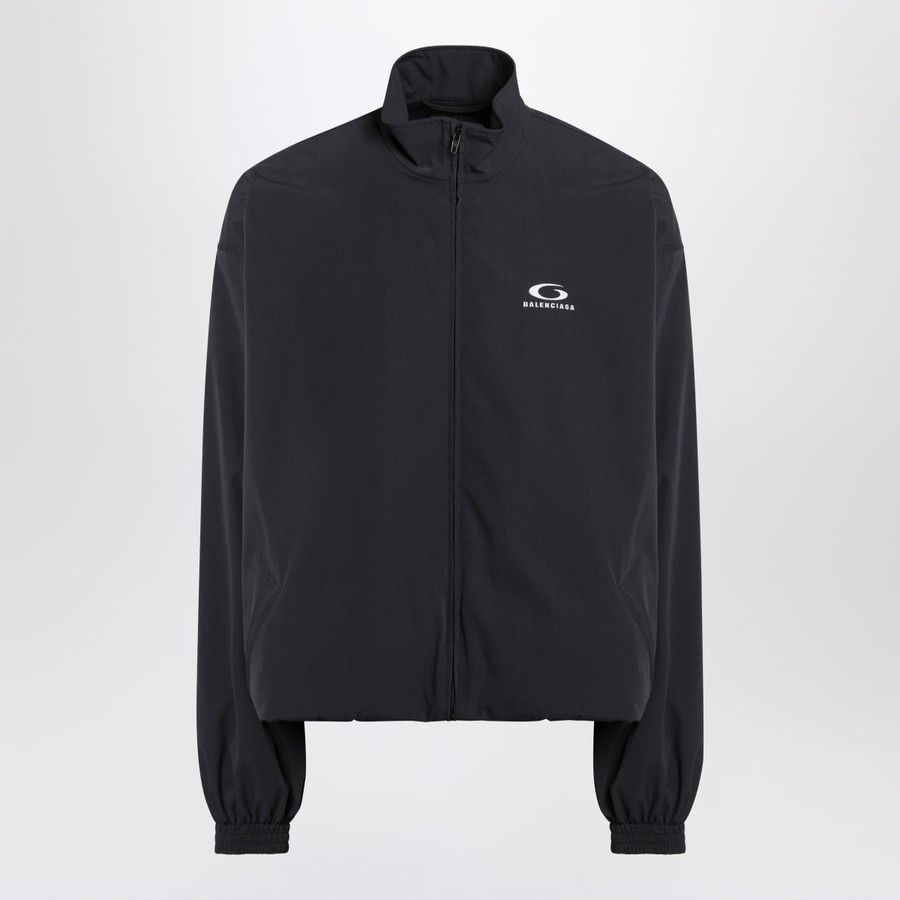 o1d2blof0226 Sports Icon Zip-Up Jacket in Black