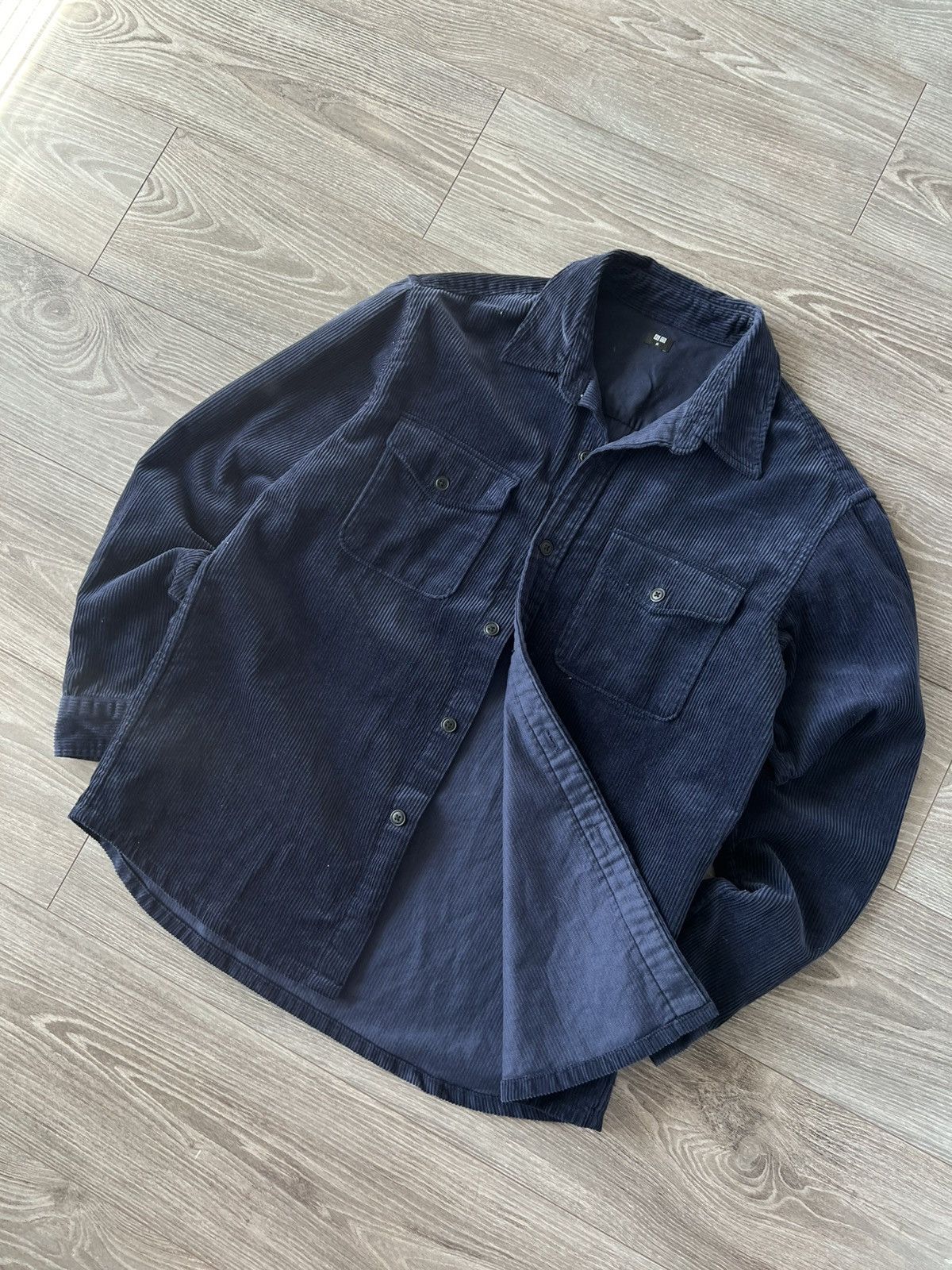 Japanese Brand × Uniqlo ‼️Uniqlo Avant Garde Welur Cotton Streetwear Flannel Coat‼️ Size US M / EU 48-50 / 2 - 8 Thumbnail