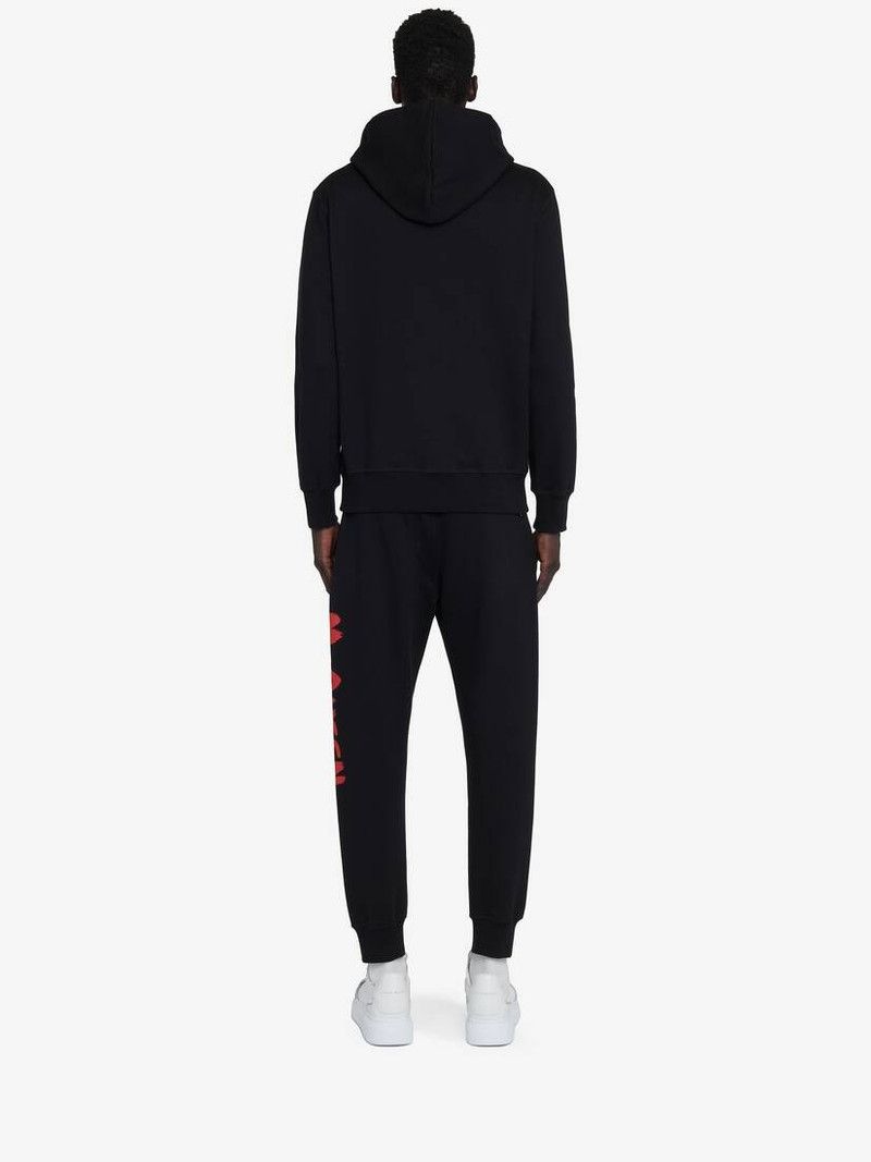 Alexander McQueen o1srvl11e0226 McQueen Graffiti Hooded Sweatshirt In Black Size US M / EU 48-50 / 2 - 5 Thumbnail