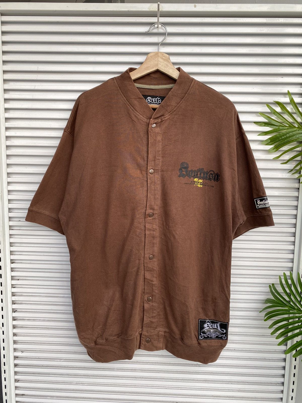 Japanese Brand × Rap Tees × Vintage Vintage Soul Los Angeles Brown Varsity / Travis Flacko Scott Size US L / EU 52-54 / 3 - 2 Thumbnail
