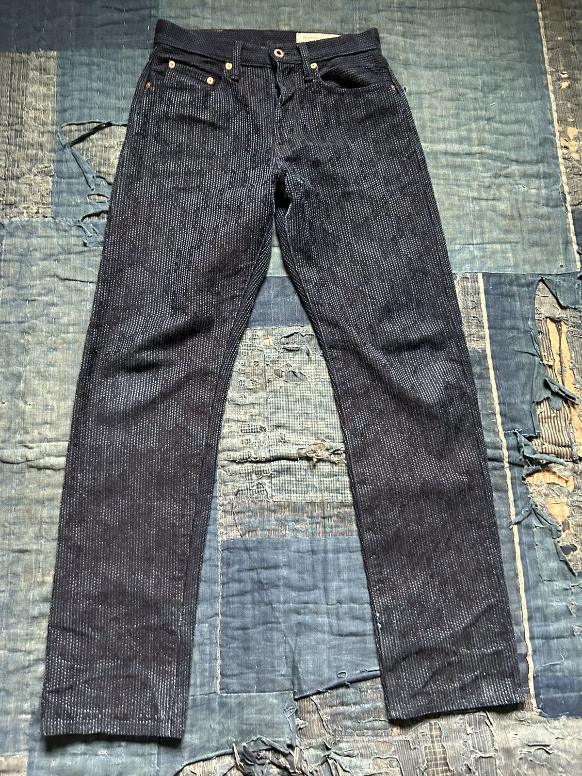 image of Kapital Century Denim No. 123 in Deep Indigo, Men's (Size 30)