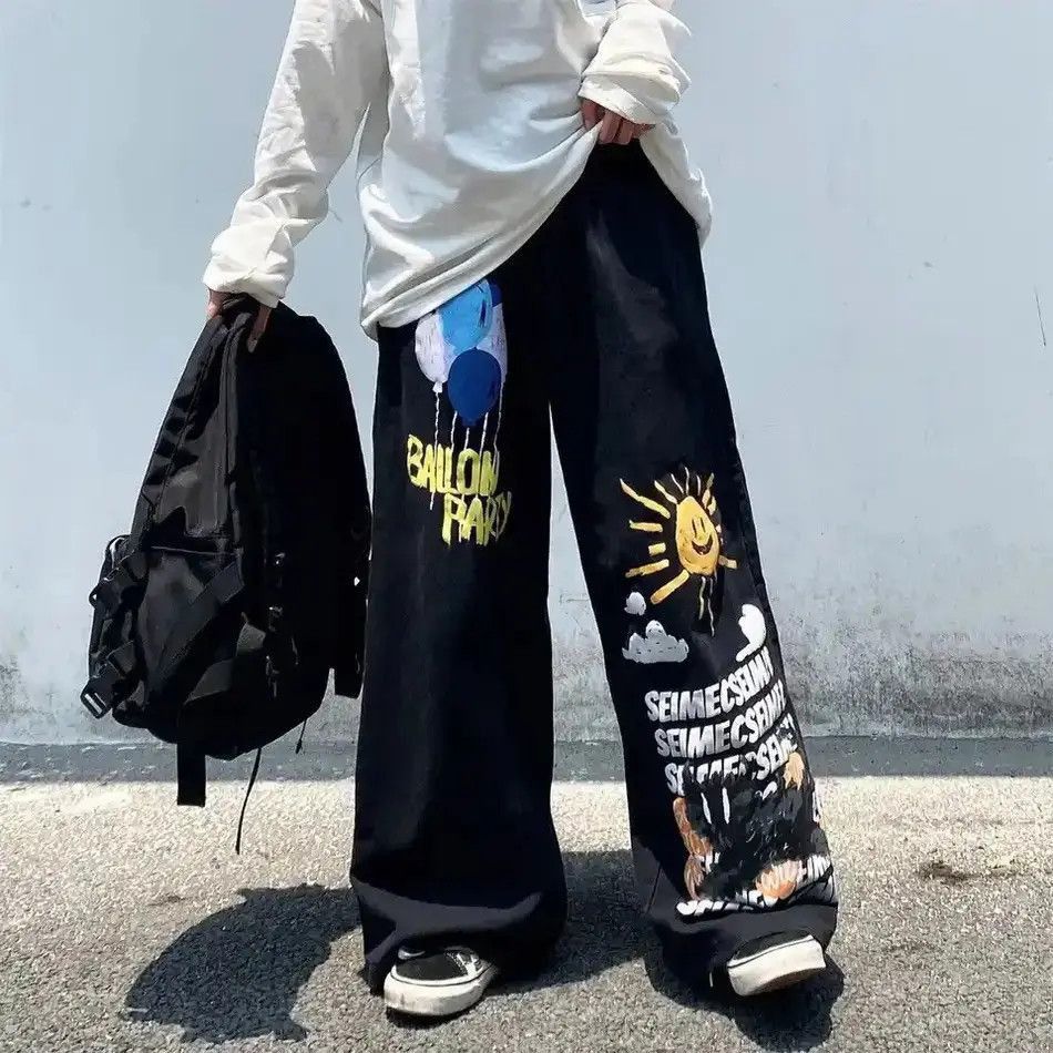 Japanese Brand Graffiti Y2k Oversized Jeans Size US 32 / EU 48 - 4 Thumbnail