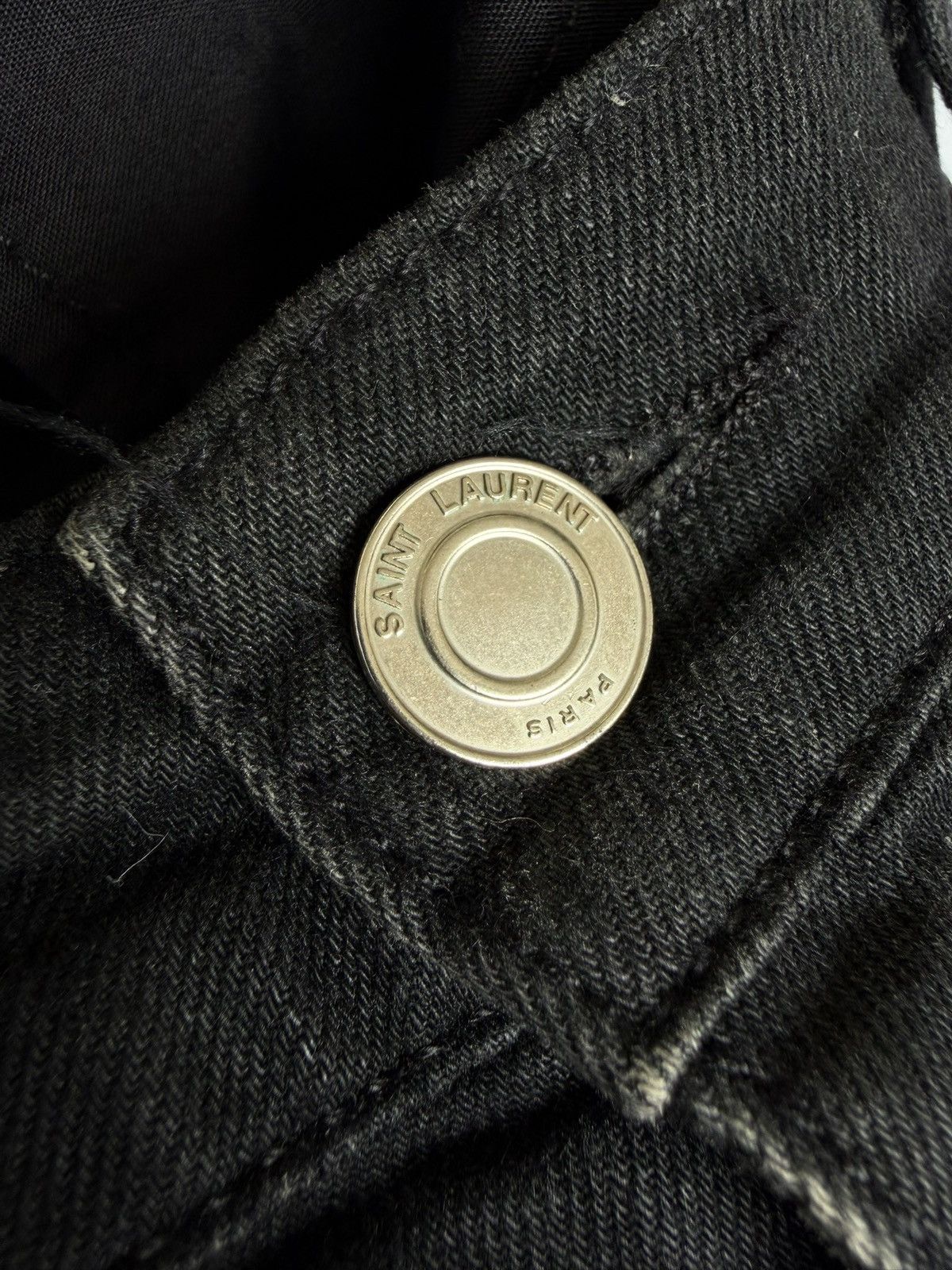 Saint Laurent Paris Saint Laurent by Hedi Slimane S/S16 Biker Denim Pants Size US 31 - 12 Thumbnail