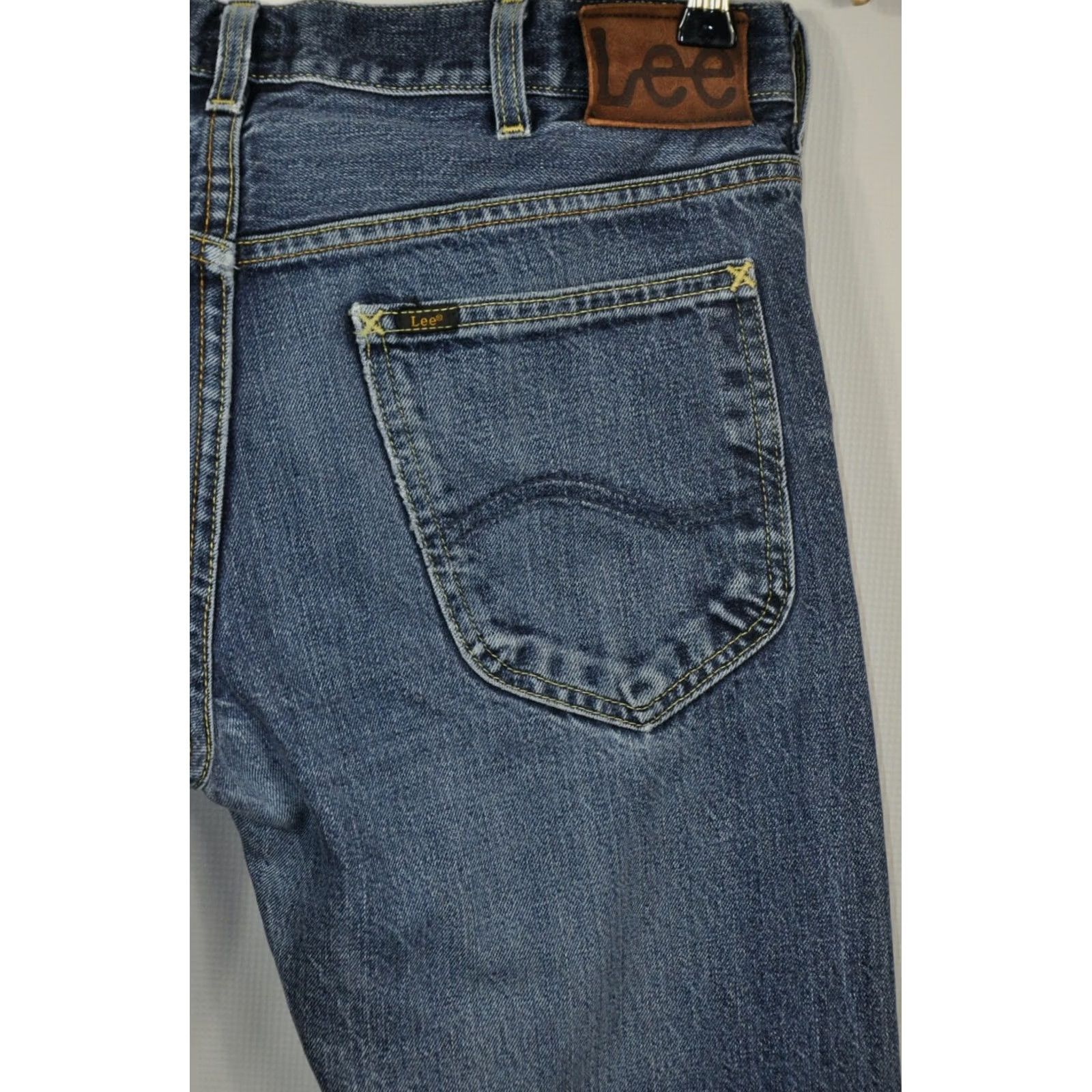 Lee Lee Yellow Selvage Jeans Men's W31/L32 - Classic Fit Cotton Denim, 100% Cotton, Waist 31, Inseam 32, Vintage Style Lee Jeans Size US 31 - 7 Thumbnail