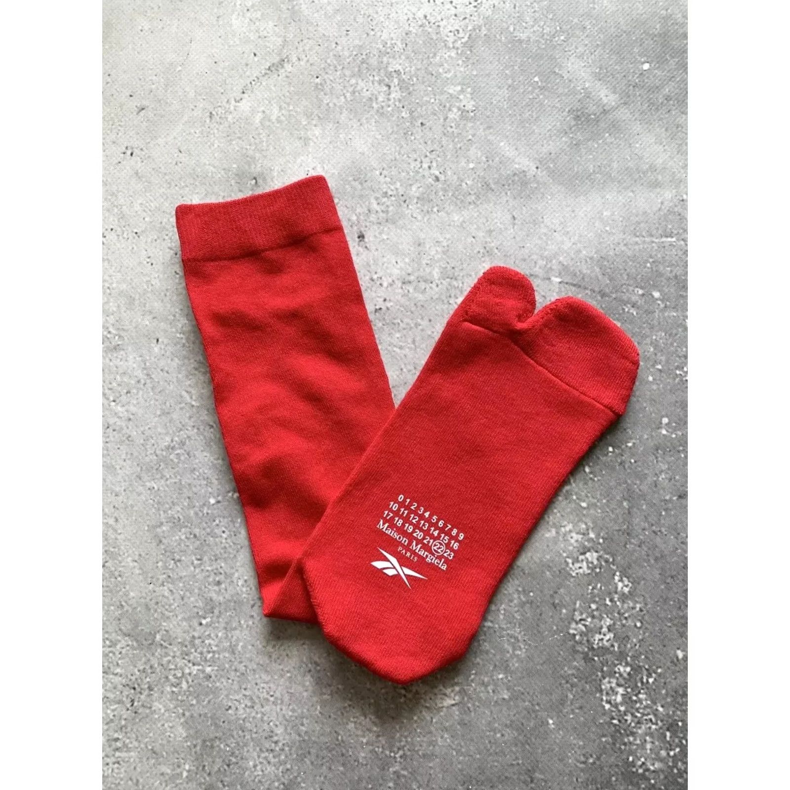 Maison Margiela MAISON MARGIELA x REEBOK TABI SOCKS RED Socks MEN One Size Size ONE SIZE - 3 Thumbnail