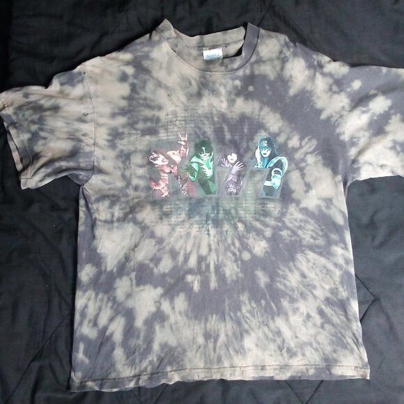 Other Vintage Y2K Kiss Reverse Dye T-Shirt Size US L / EU 52-54 / 3 - 2 Thumbnail