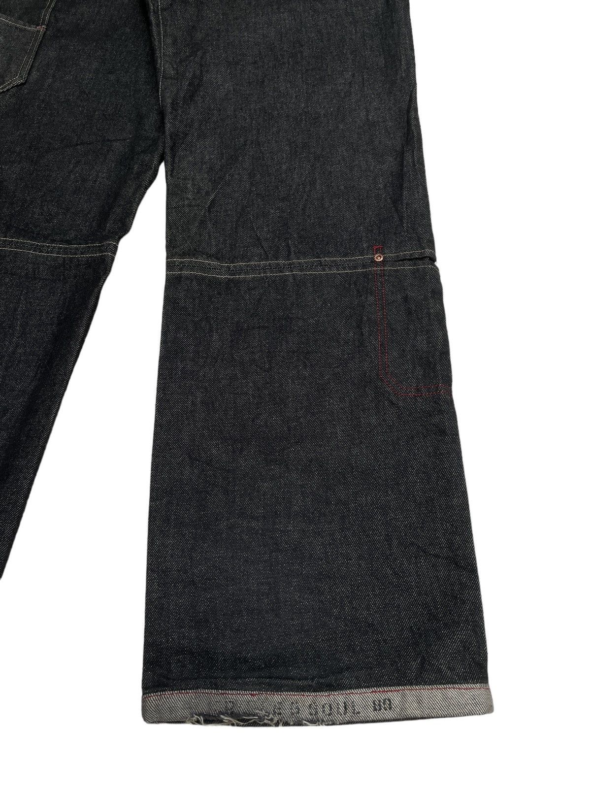 If Six Was Nine × Triple 5 Soul Rare Design Vintage Brand Triple 5 Soul Baggy Jeans 1990s Size US 32 / EU 48 - 9 Thumbnail