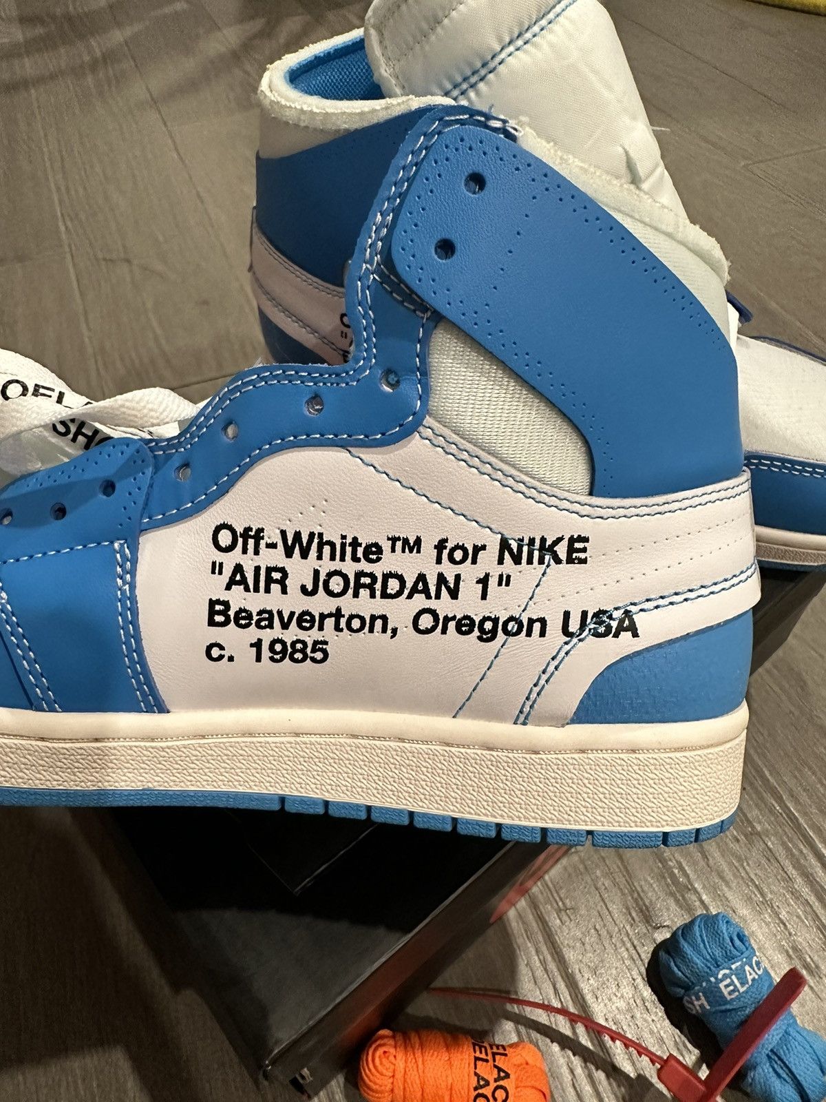 Nike × Off-White Nike X Off White Air Jordan 1 UNC Size US 9 / EU 42 - 6 Thumbnail