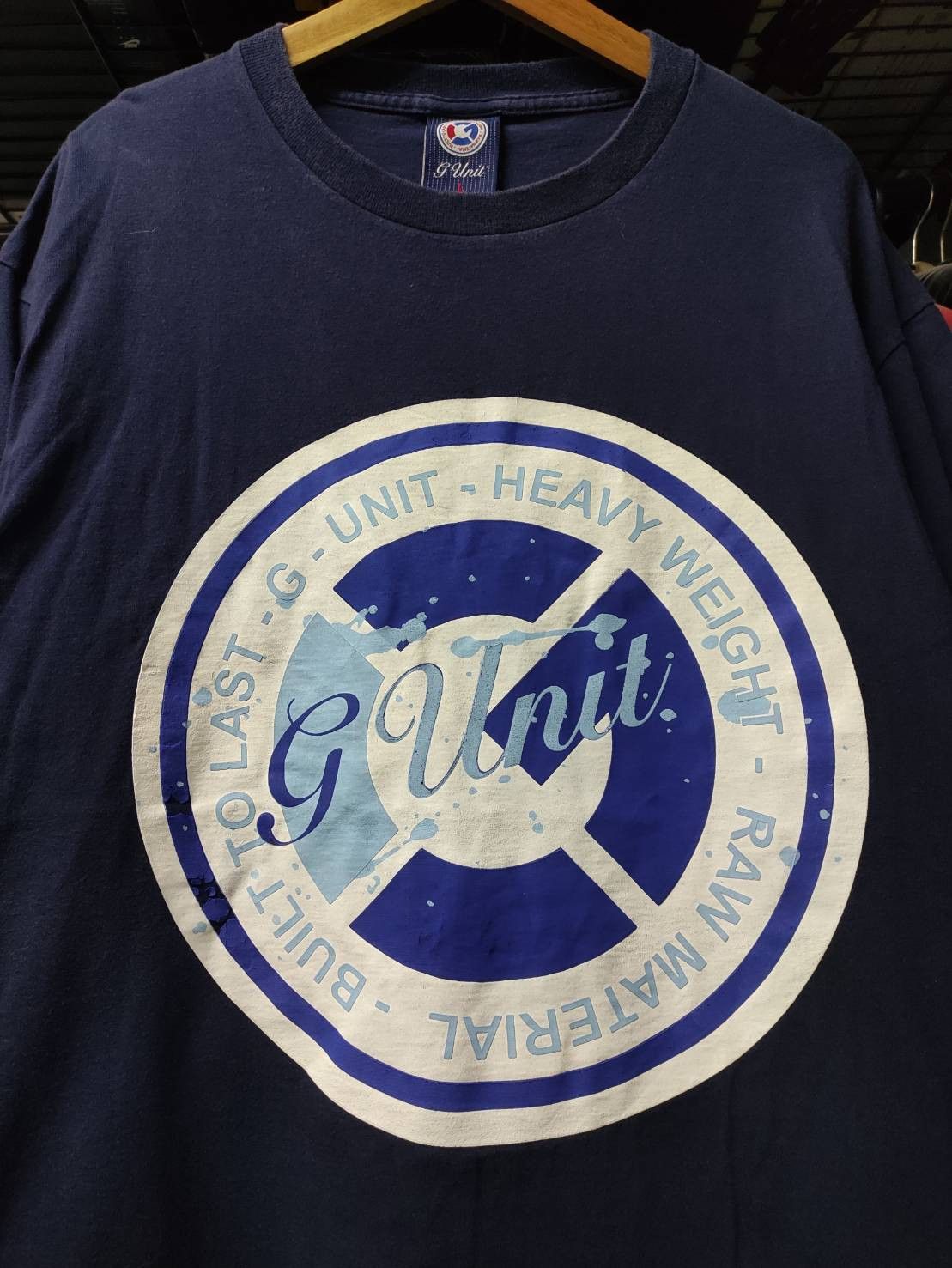 THE GAME 50CENT G-UNIT プロモTシャツ 入手困難 Y2K Vintage G-Unit 50 Cent Official T Shirt Heavy Weight Mens