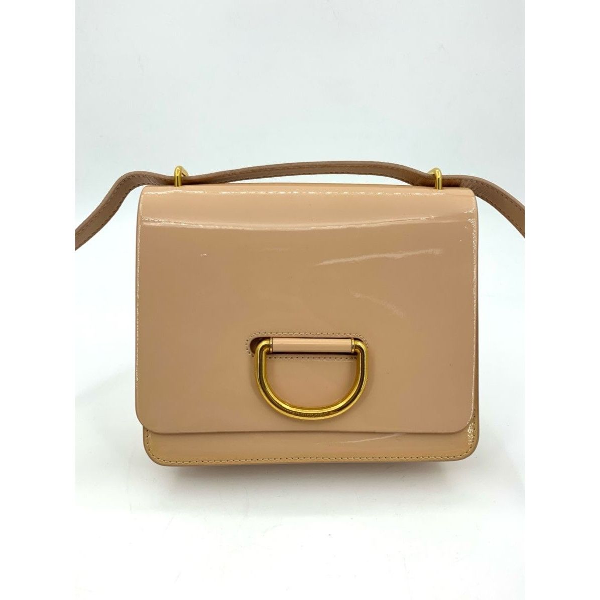 Burberry Burberry Ladies Bright Leather Crossbody Shoulder Bag Beige Size ONE SIZE - 1 Thumbnail