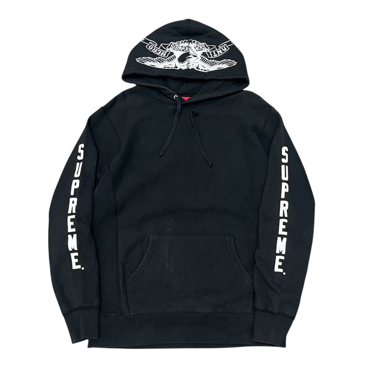 Antihero × Supreme S/S 16 Supreme x Anti Hero Hooded Sweatshirt Black Size US L / EU 52-54 / 3 - 1 Thumbnail