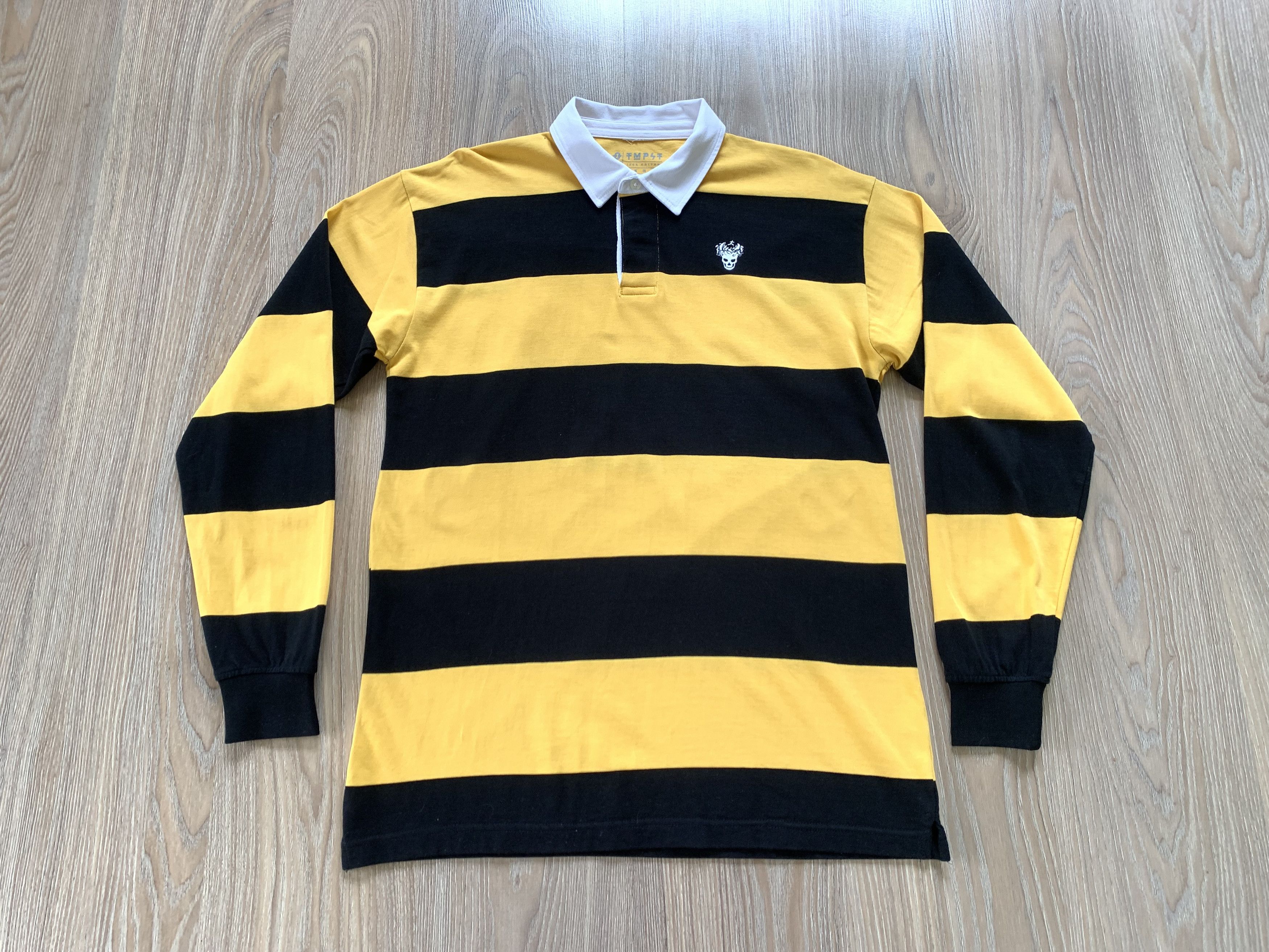 Other TMPST Skull Chatter Embroidered Cotton Long Sleeve Polo Size US M / EU 48-50 / 2 - 2 Thumbnail