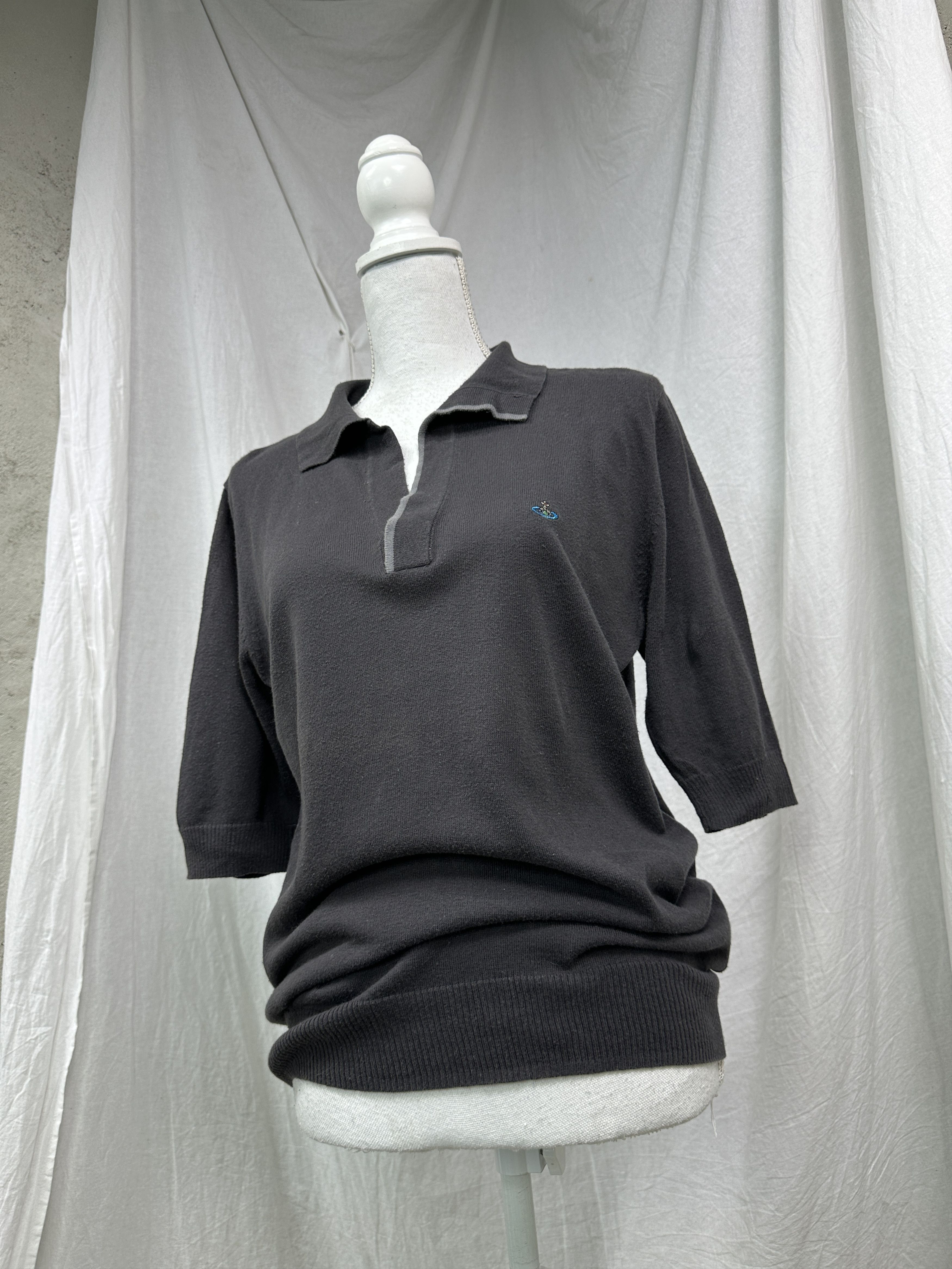 Vivienne Westwood Vintage Old Money Vivienne Westwood Sweater Polo T-shirt 00s Size XL / US 12-14 / IT 48-50 - 1 Thumbnail