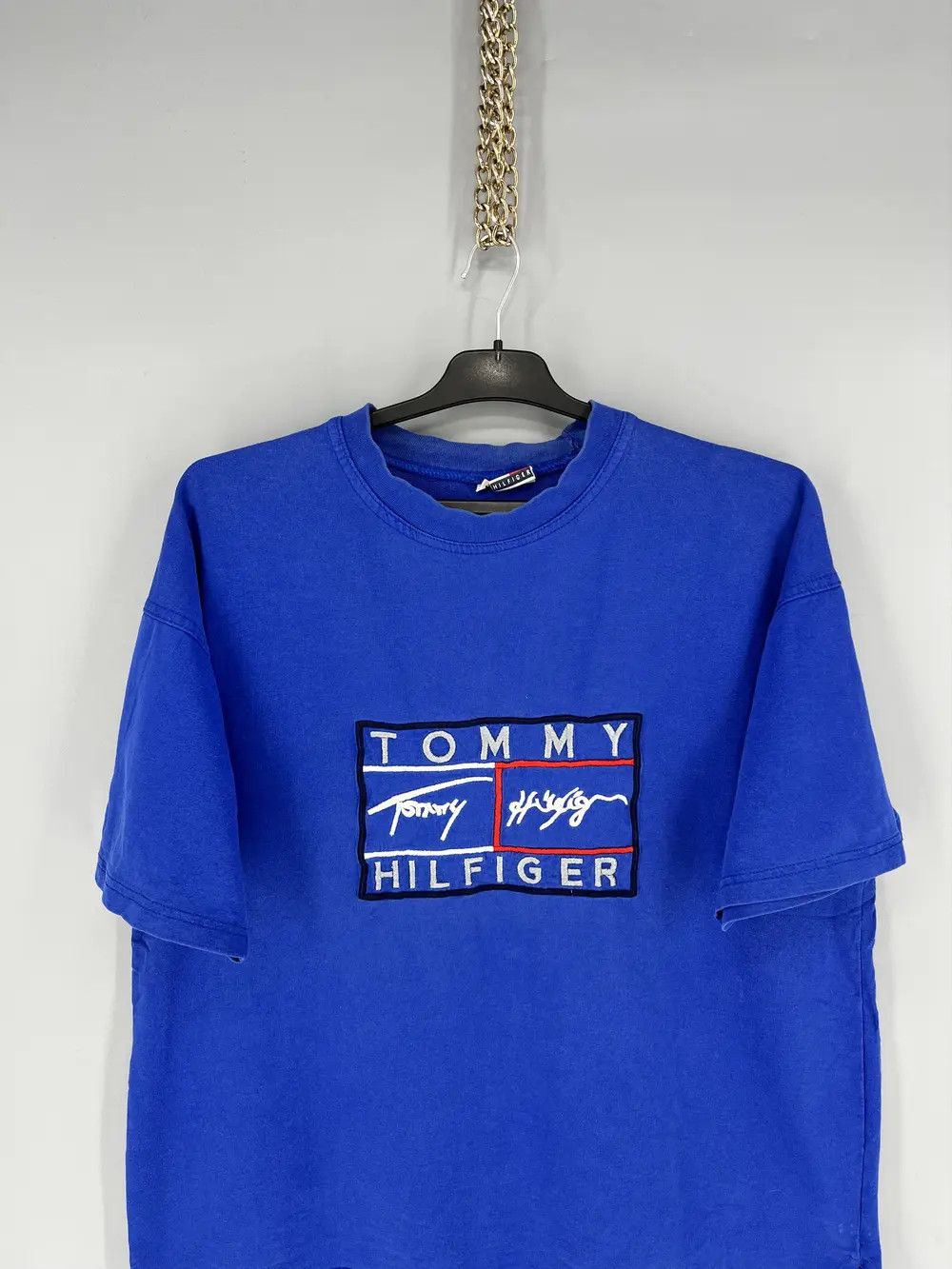 Tommy Hilfiger Vintage 90’s Tommy Hilfiger Big Flag Logo T-shirt Size US M / EU 48-50 / 2 - 6 Thumbnail