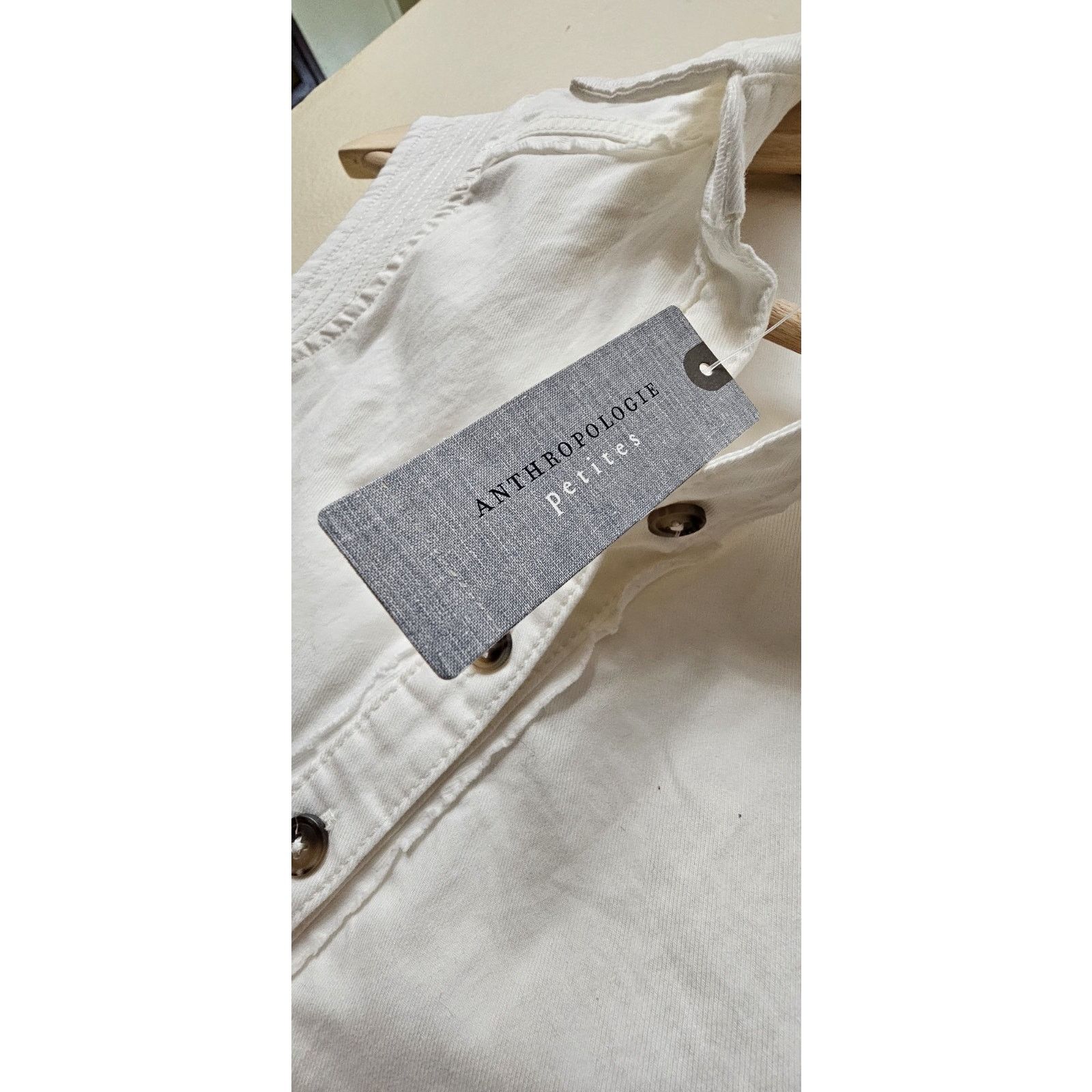 Anthropologie Anthropologie Shirt Dress Button Front Pleated Sz 0P Size XS / US 0-2 / IT 36-38 - 9 Thumbnail