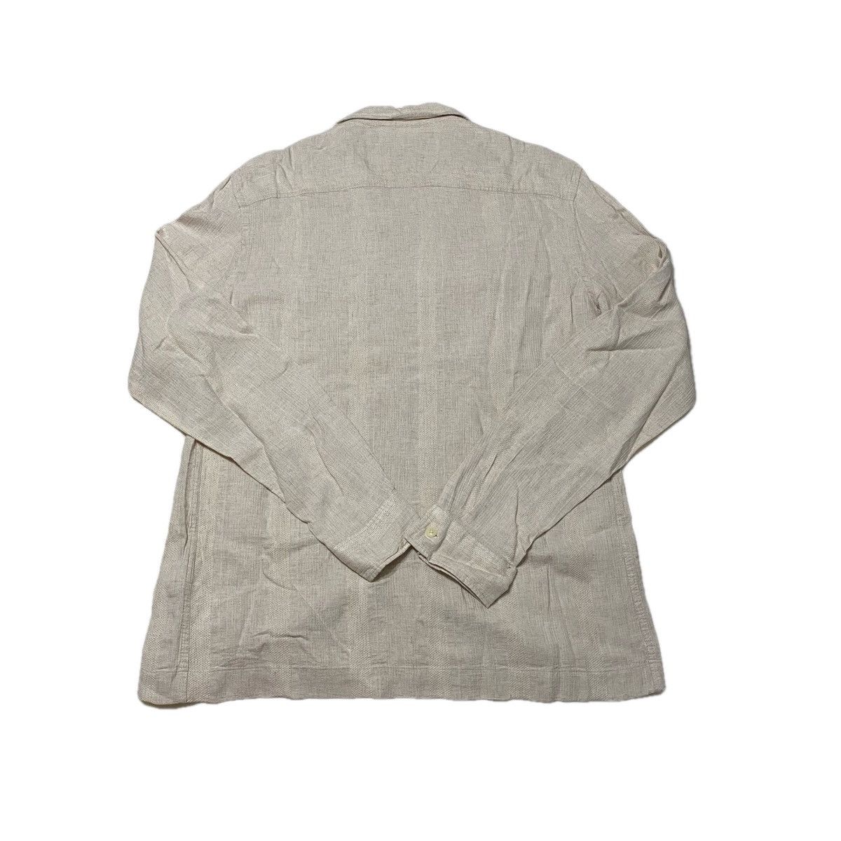 Zara White Viscose Linen Textured Shirt Size US S / EU 44-46 / 1 - 2 Thumbnail