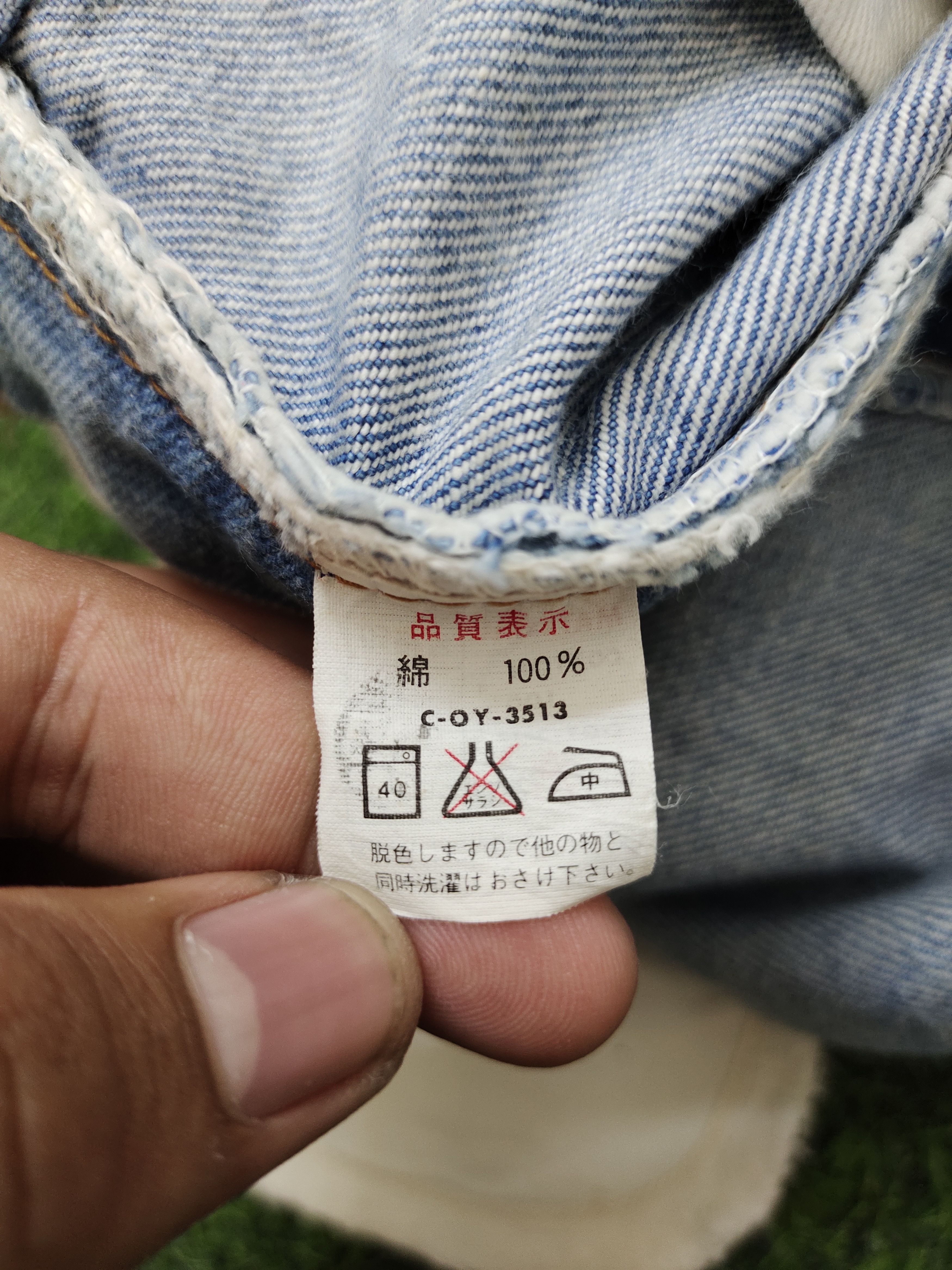 Le Grande Bleu (L.G.B.) Flare Jeans Big John Big-Washing Denim Bootcut 1990s Size US 30 / EU 46 - 20 Thumbnail