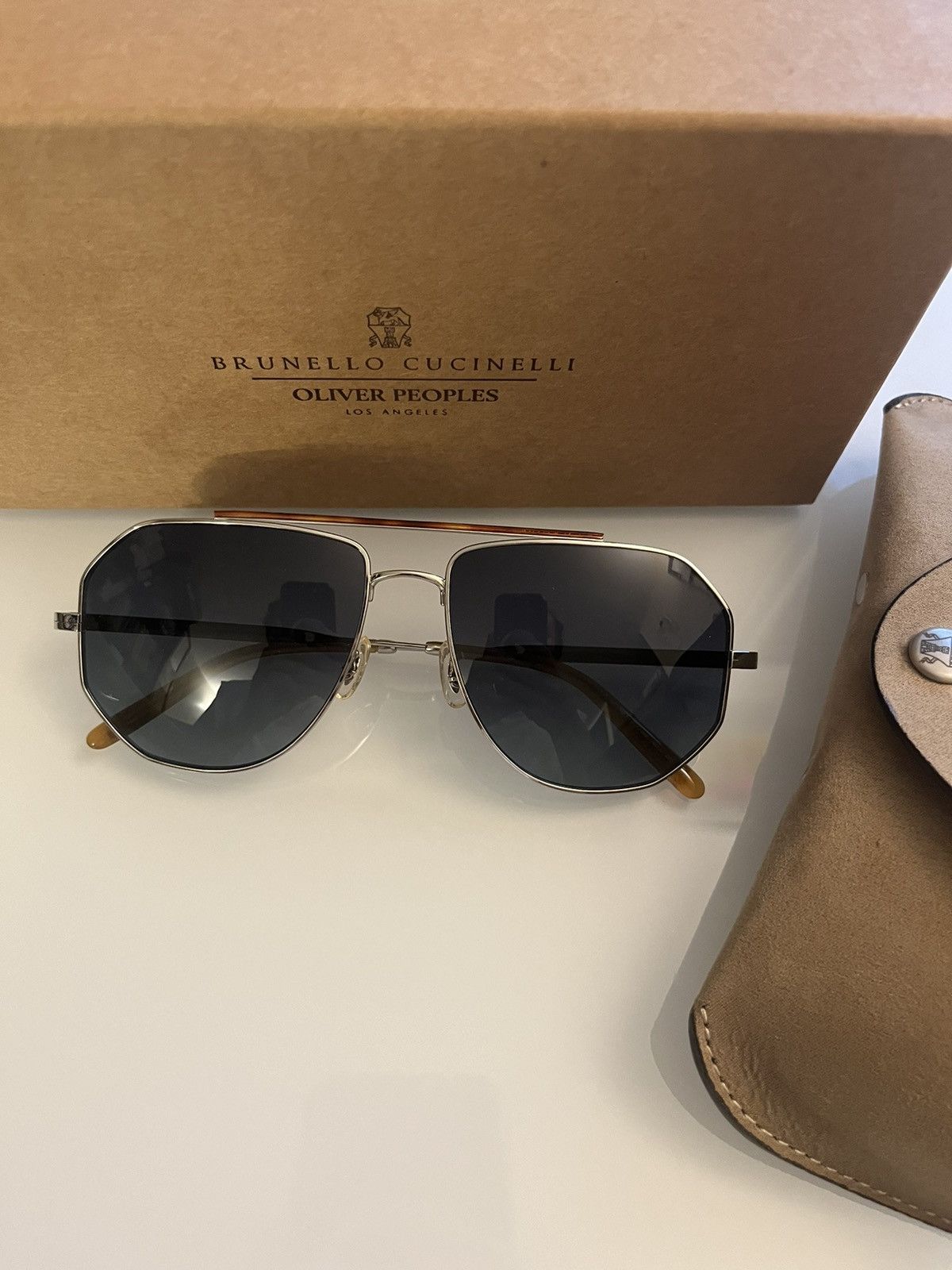 Oliver Peoples Brunello Cucinelli Collection MORALDO 59mm SUN Size ONE SIZE - 16 Thumbnail